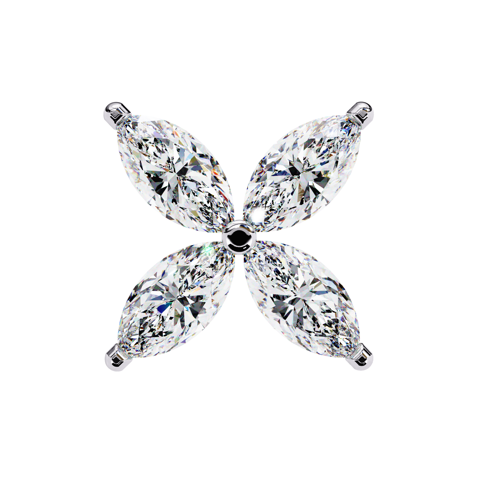 0.88 carat marquise earring