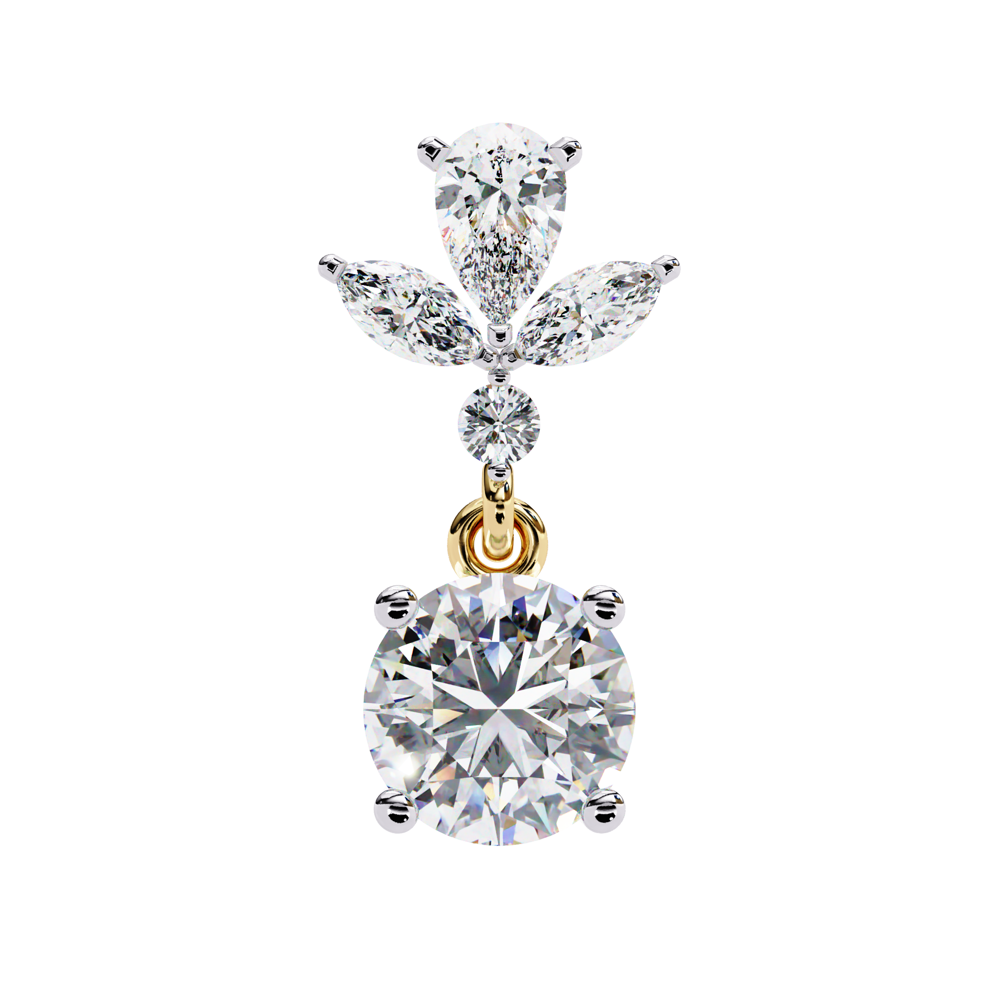 1.45 ct Aurora Cascade Earrings 9k