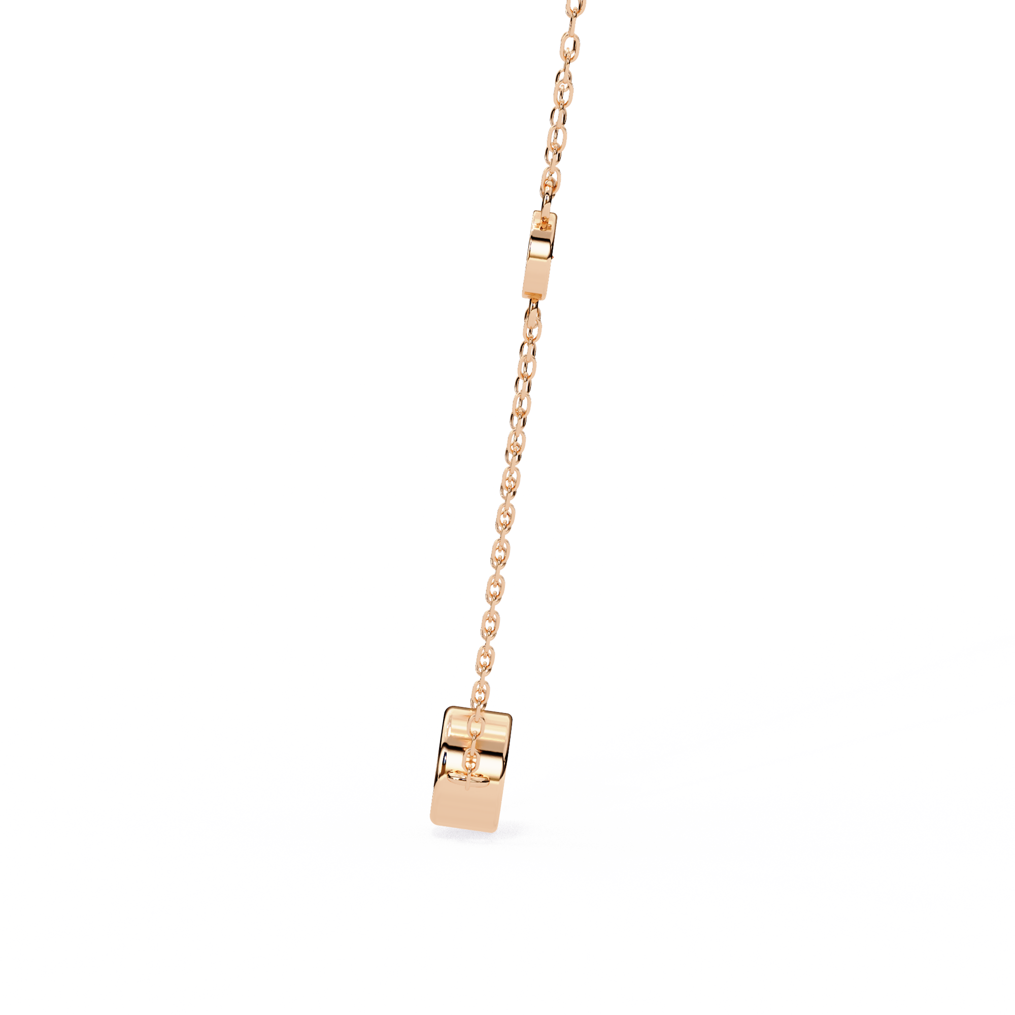 0.07 carat round pendant 9k