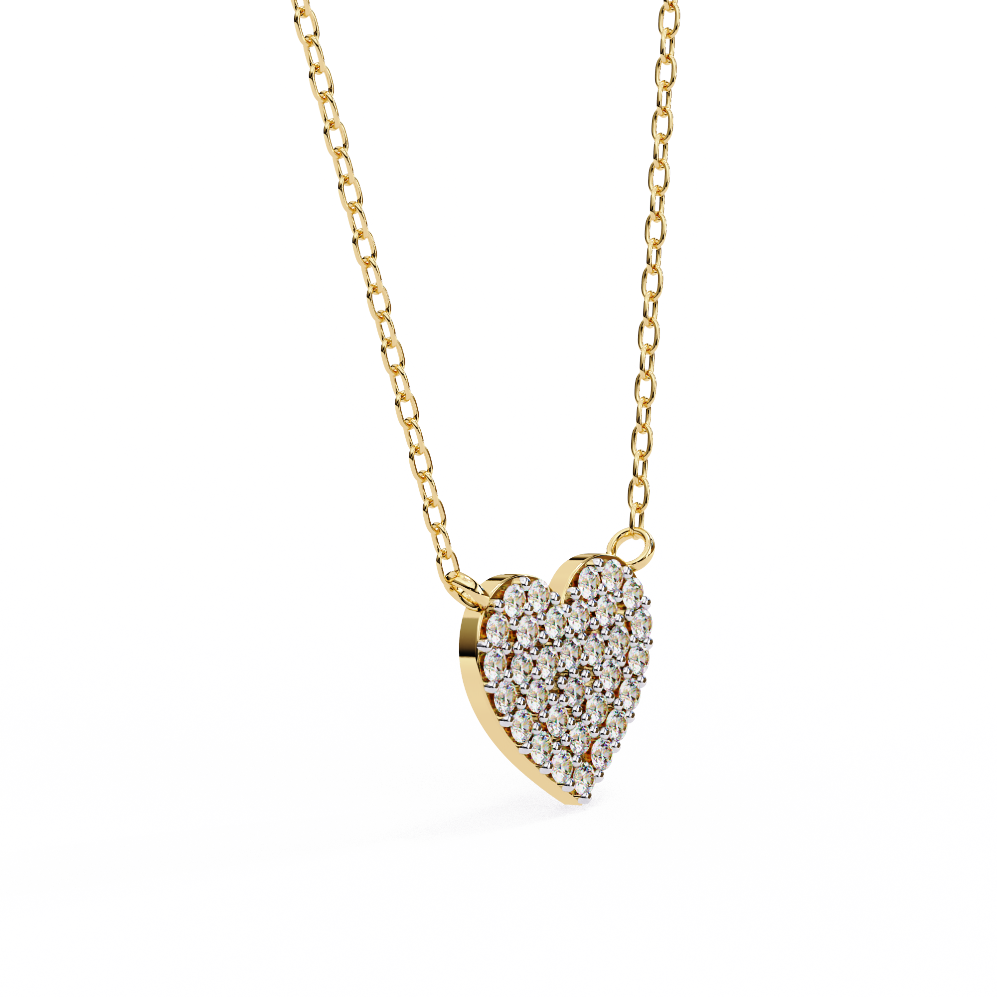 0.21 carat round pendant