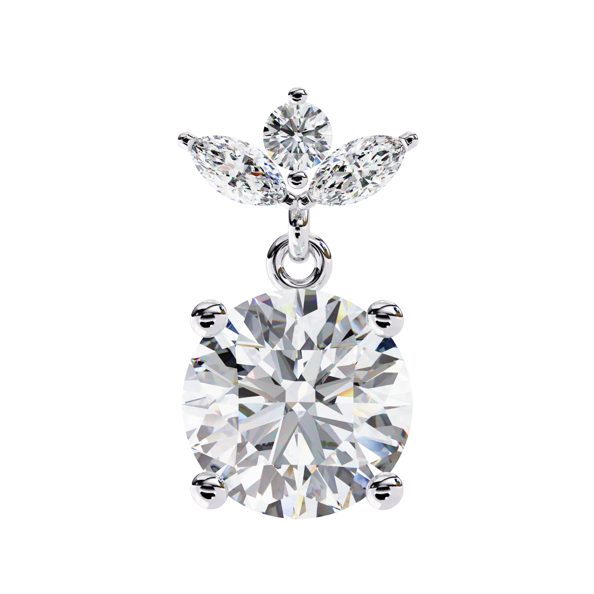 2.02 ct Radiant Horizon Earrings 9k