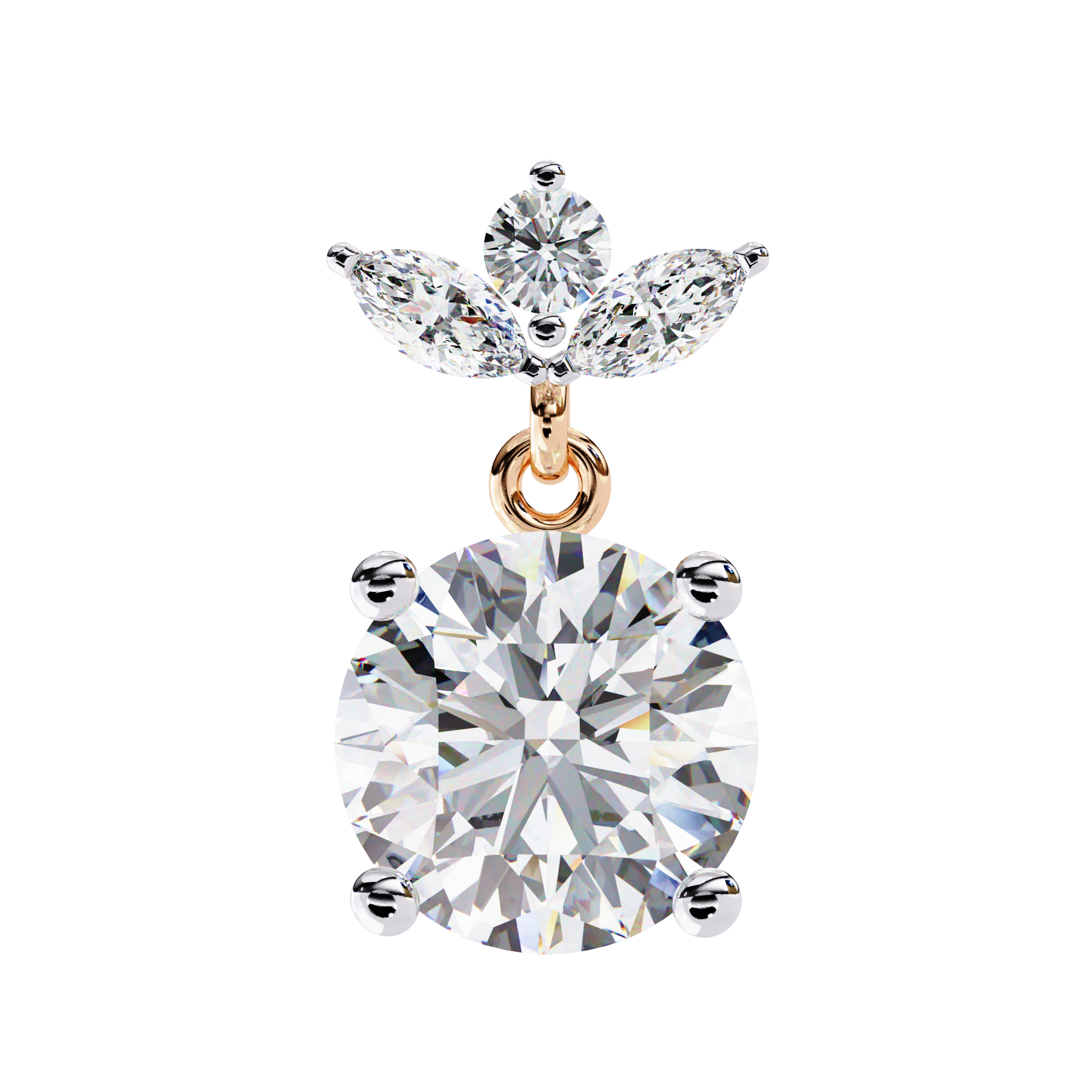 2.02 ct Radiant Horizon Earrings 9k