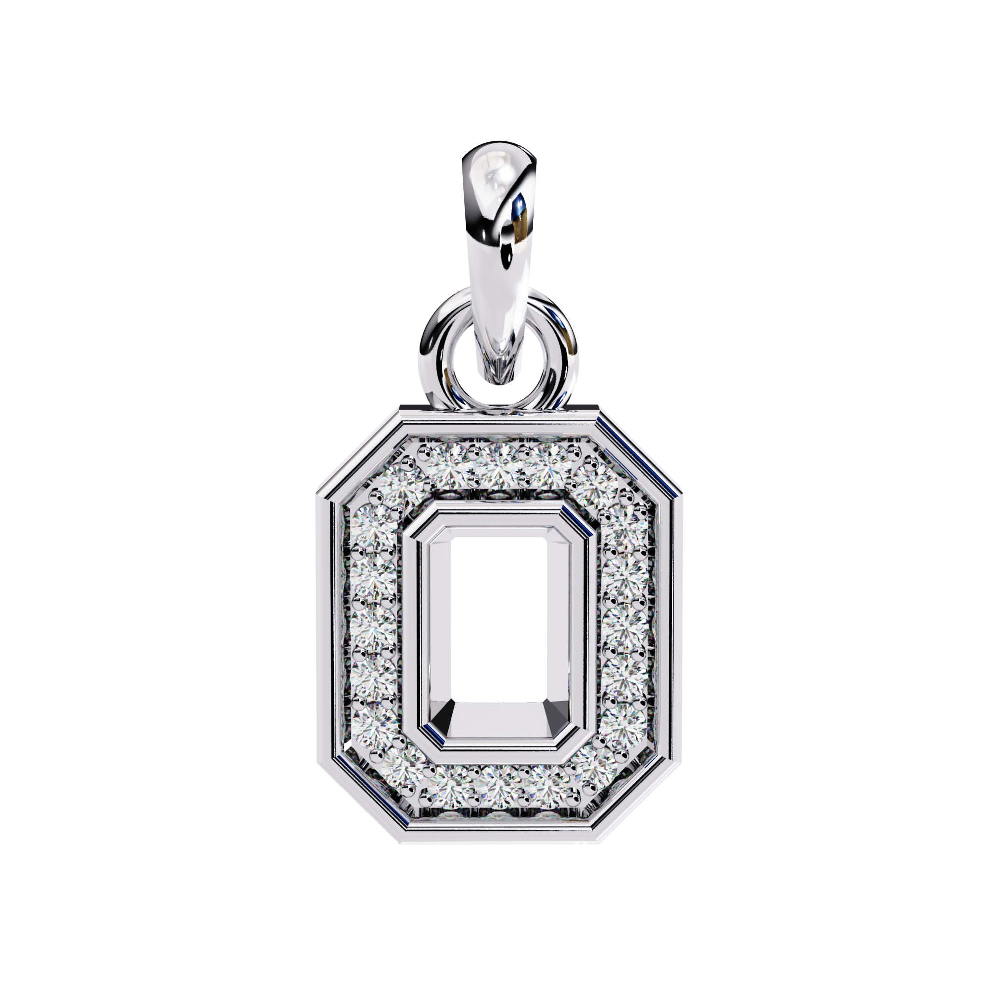 0.16 carat round pendant