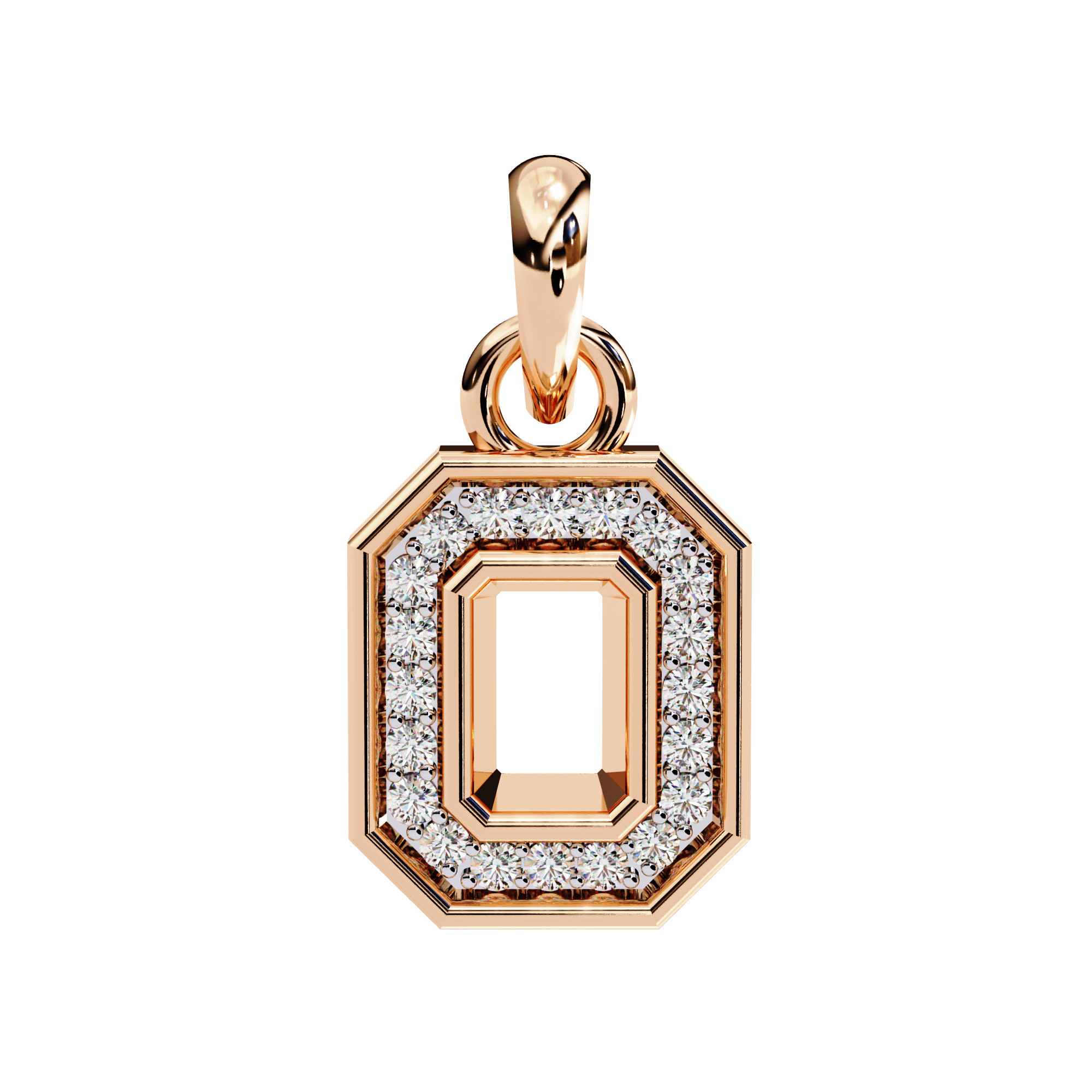 0.16 carat round pendant