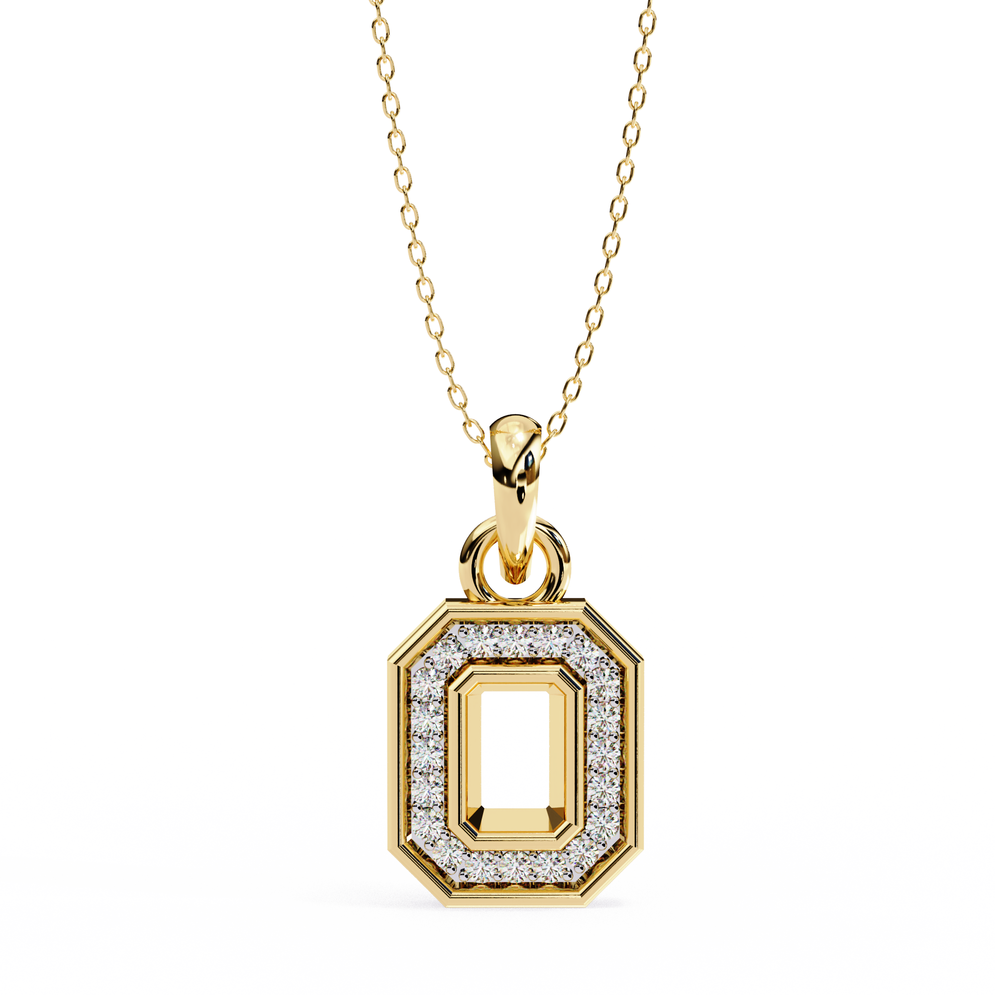 0.16 carat round pendant