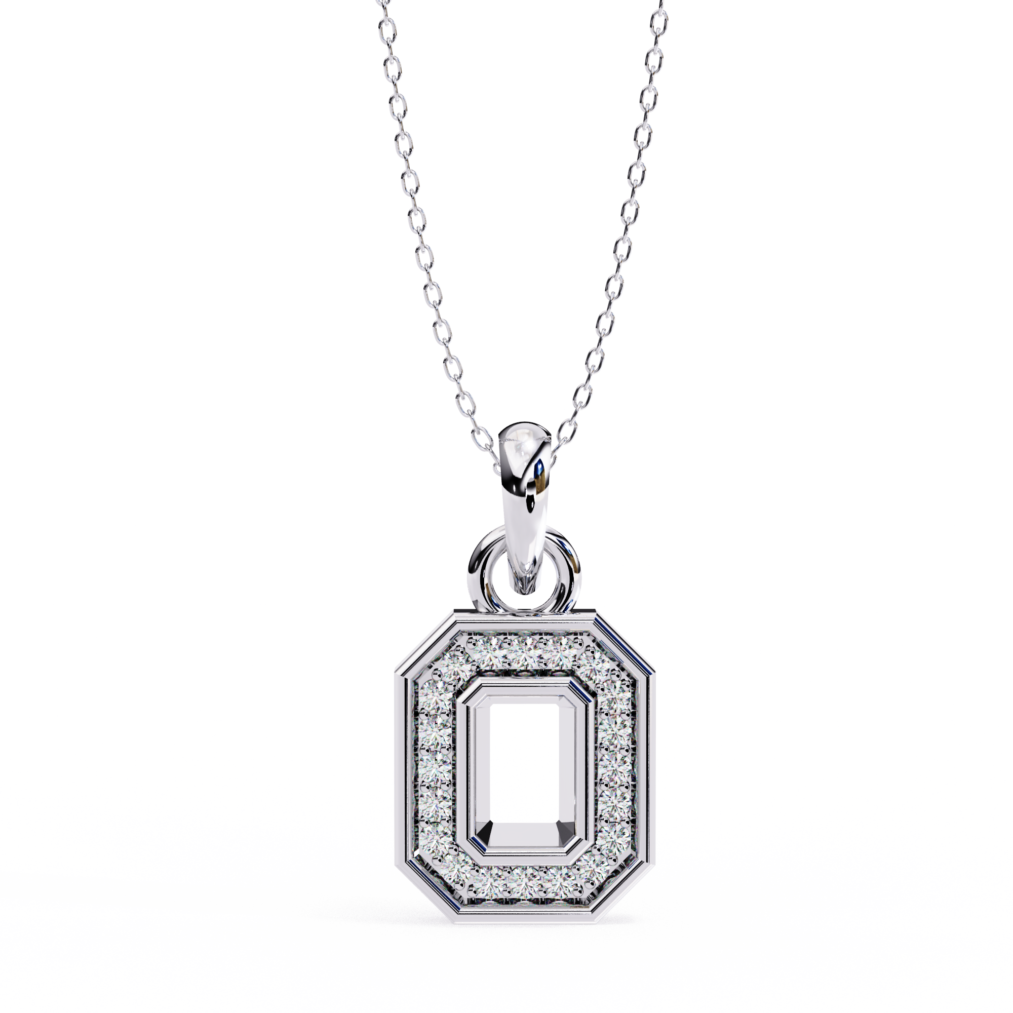 0.16 carat round pendant