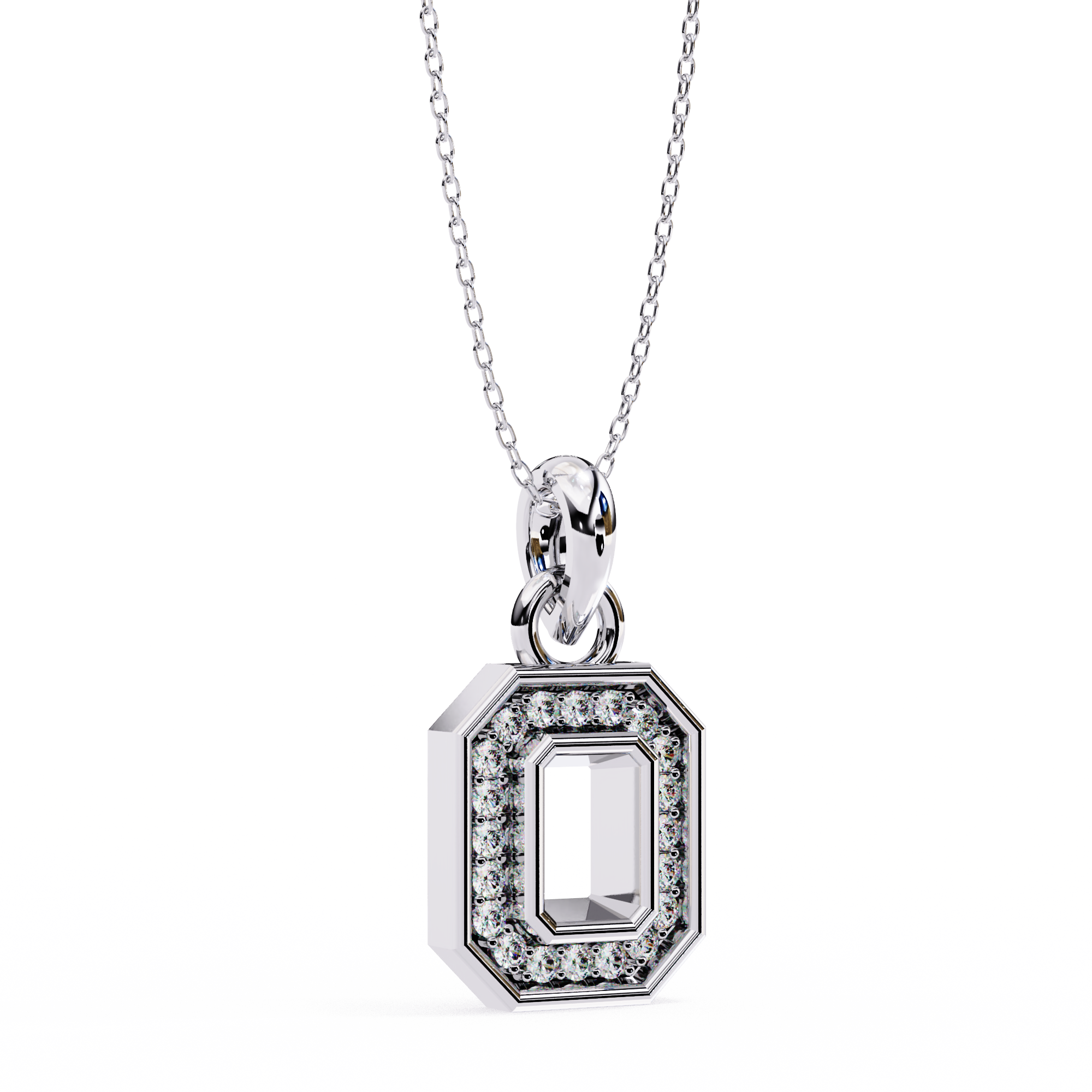 0.16 carat round pendant