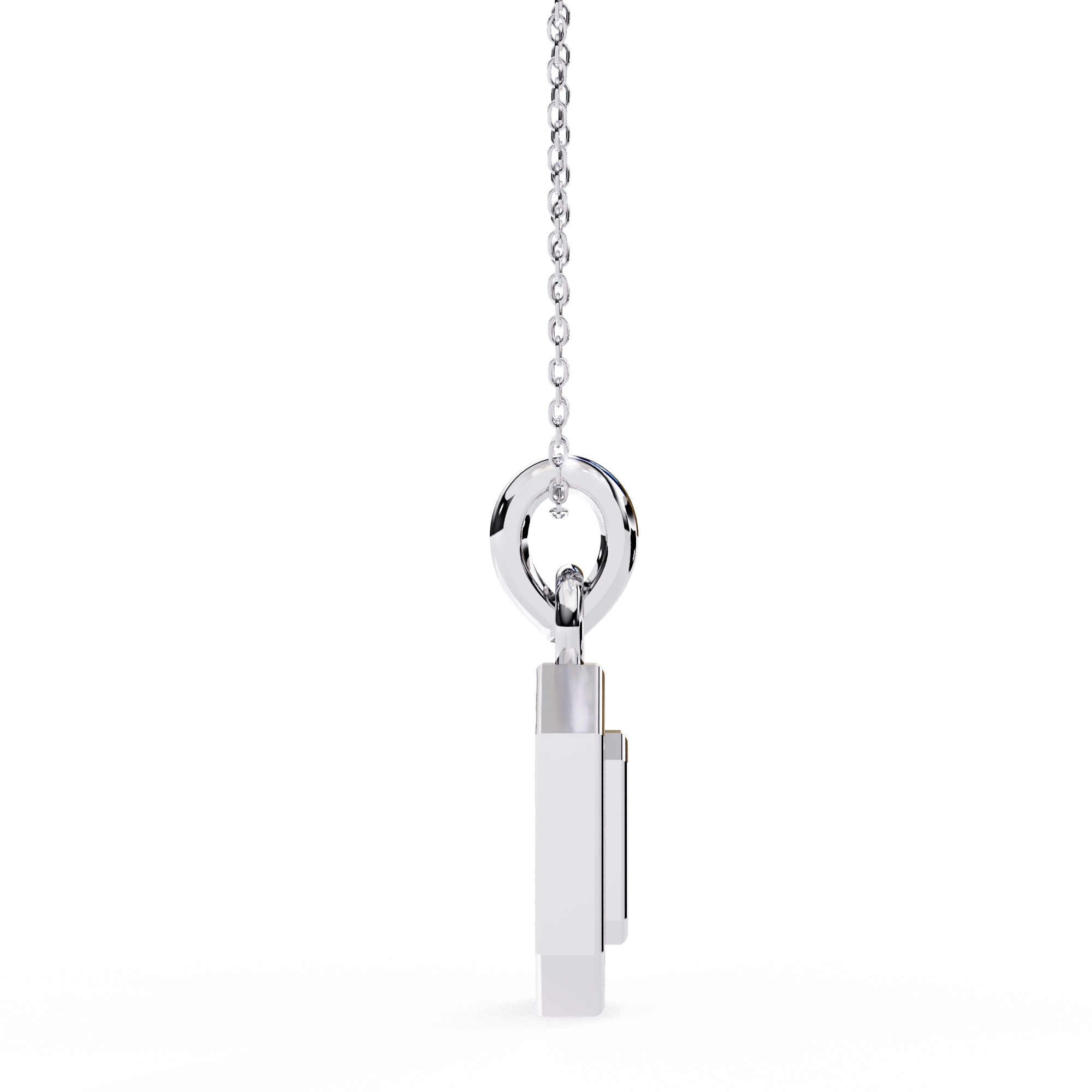 0.16 carat round pendant