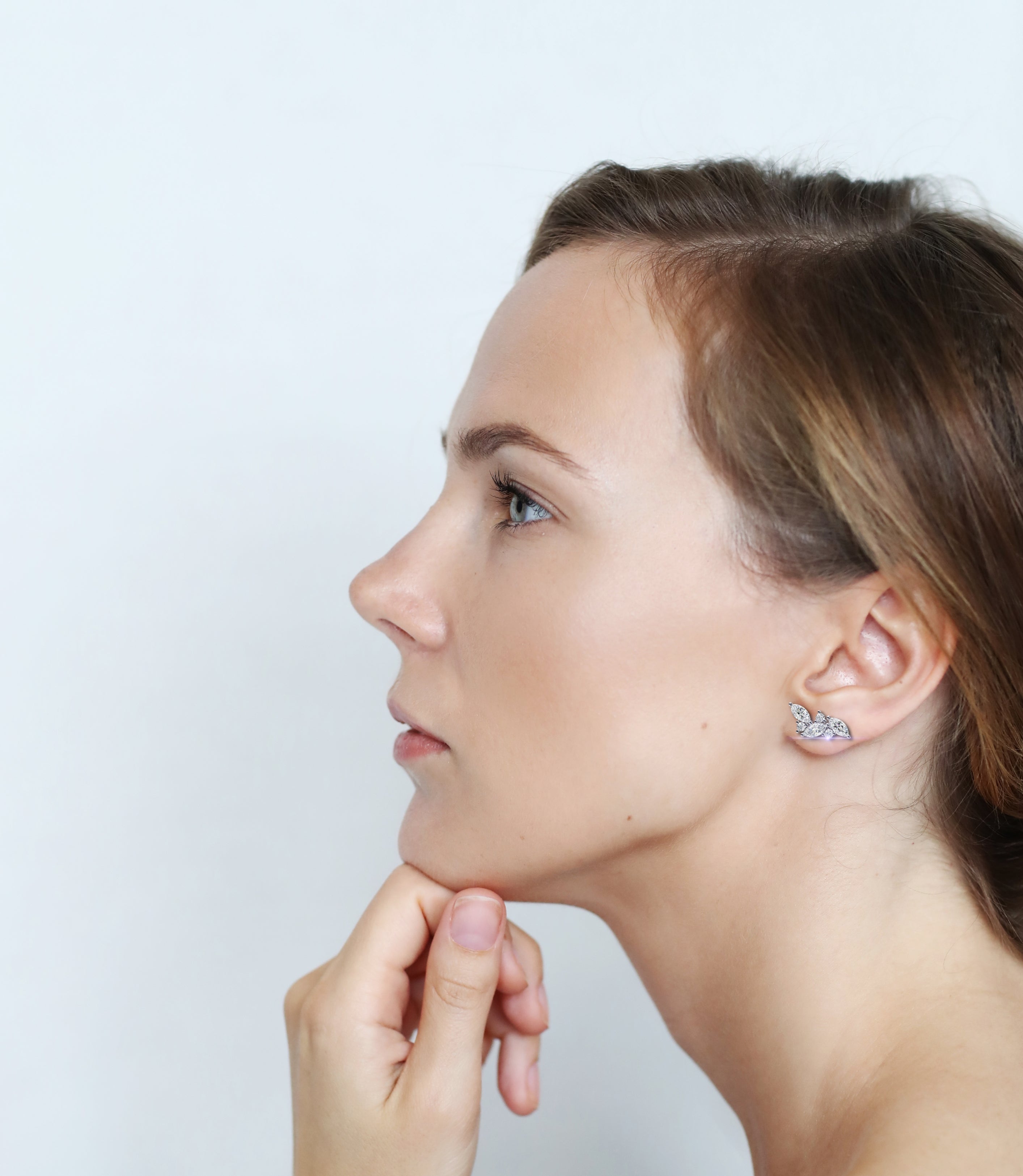 0.35 ct Celestial Arc Earrings 9k