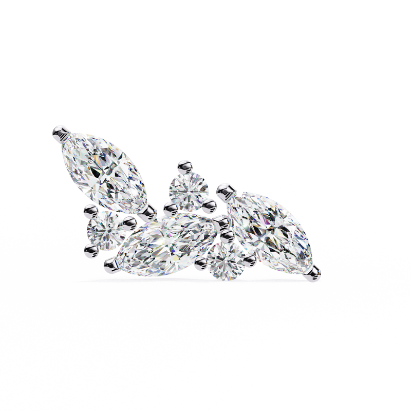 0.35 ct Celestial Arc Earrings 9k