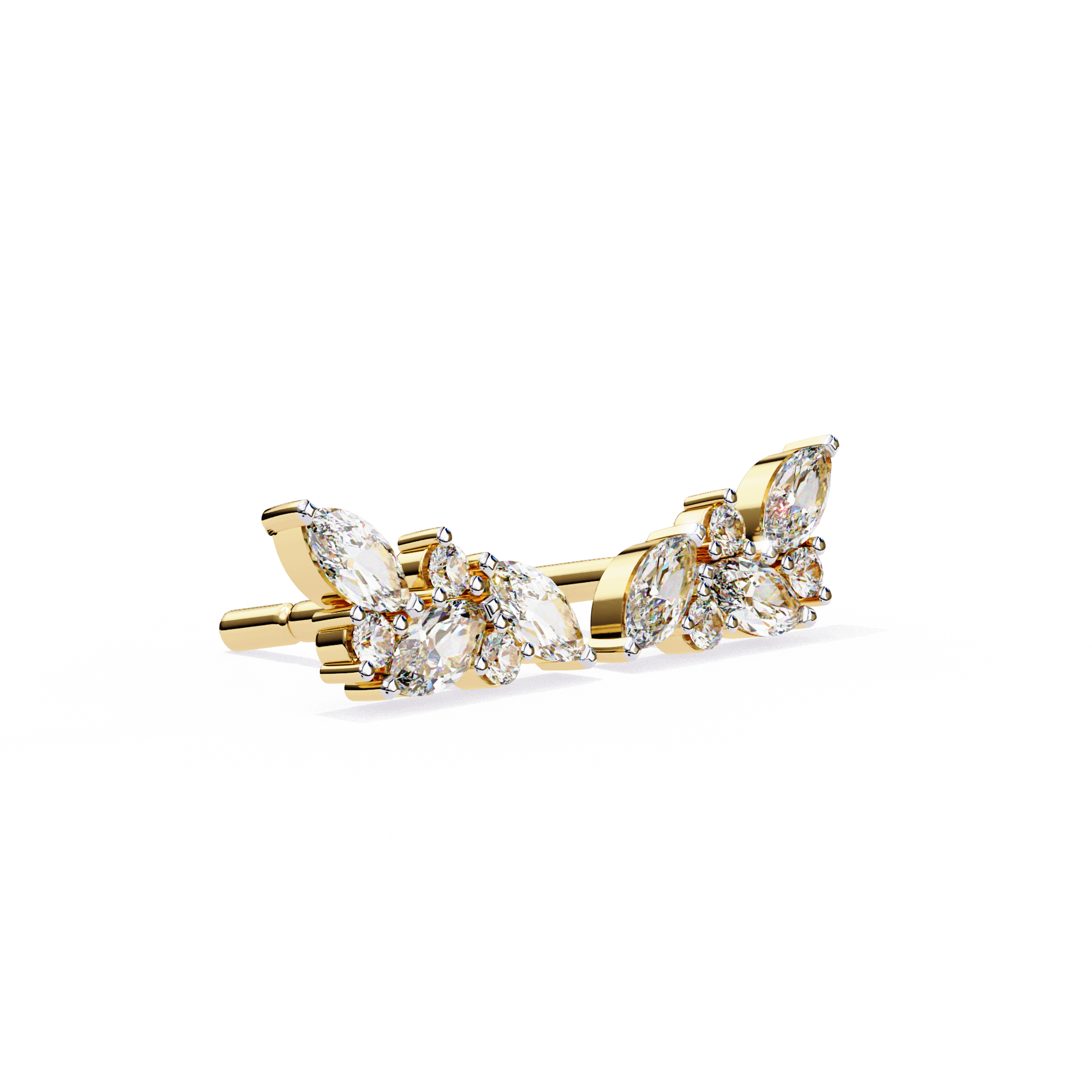 0.35 ct Celestial Arc Earrings 9k