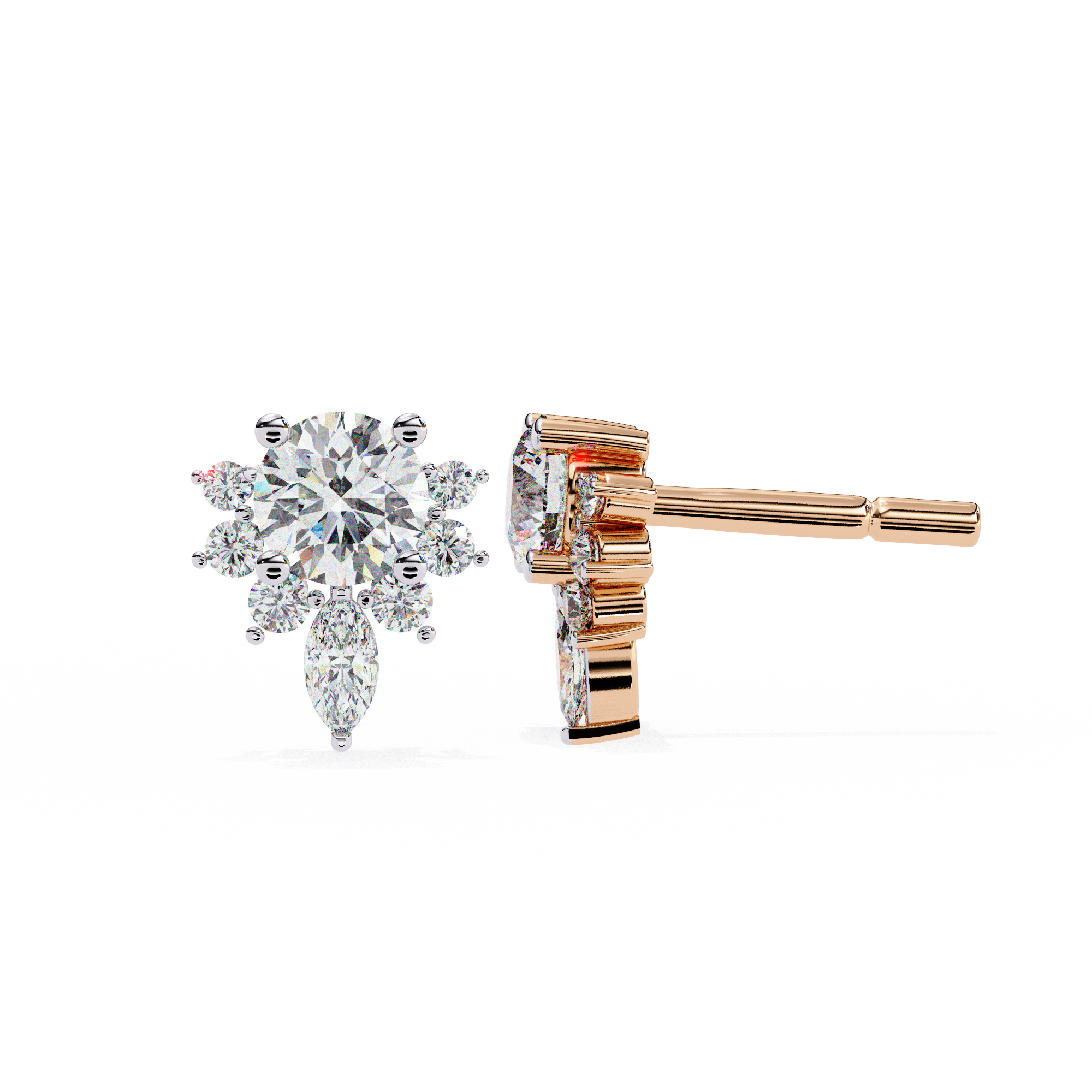 0.68 ct Soleil Light Earrings 9k