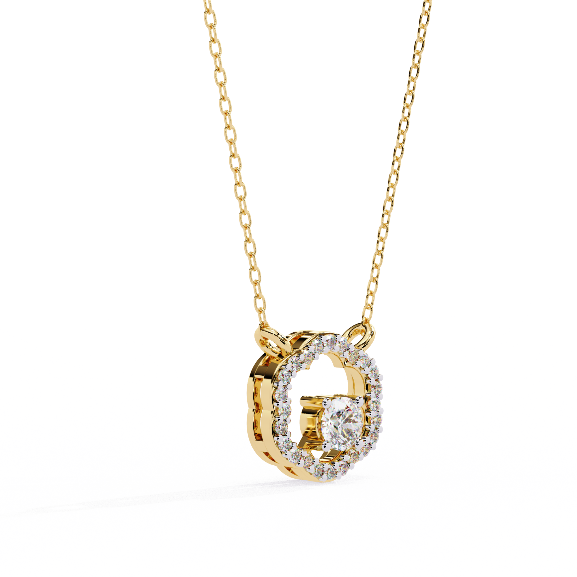 0.62 carat round pendant