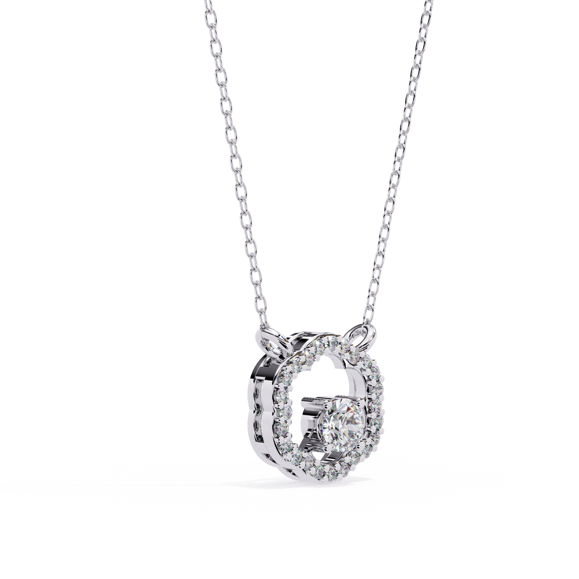 0.62 carat round pendant