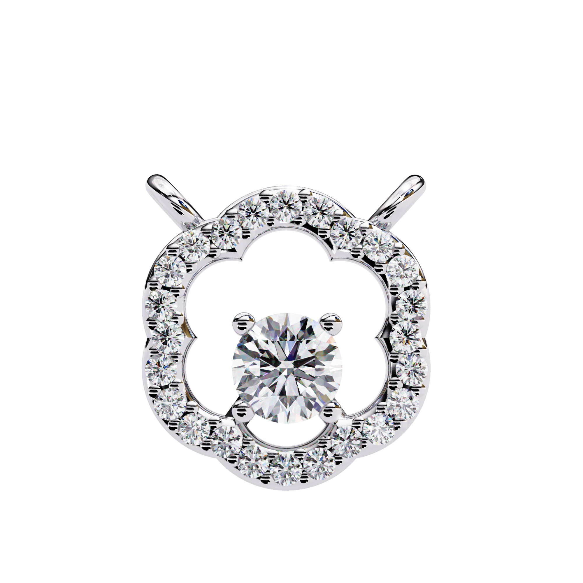 0.62 carat round pendant