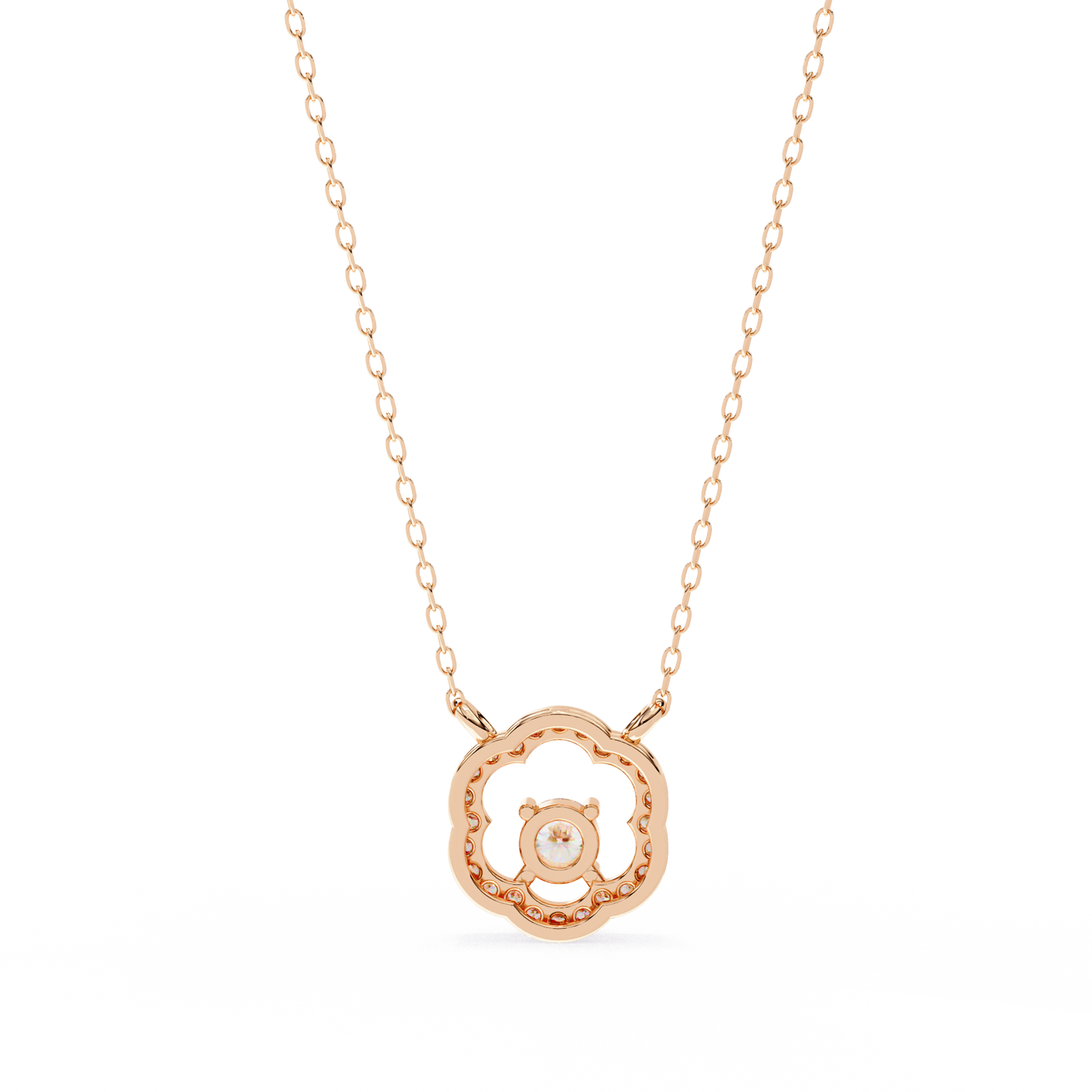 0.62 carat round pendant