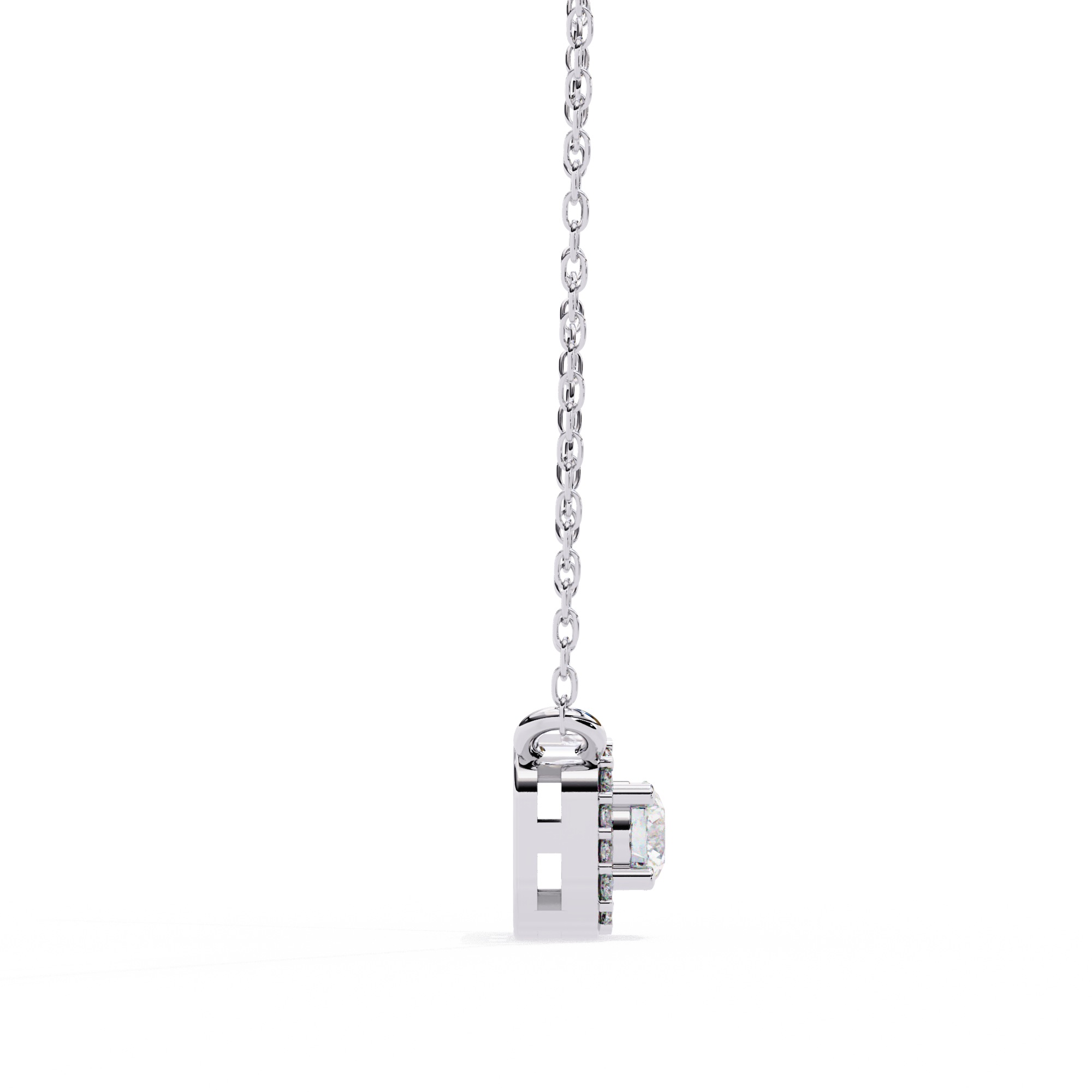 0.30 ct Timeless Halo Pendant 9k