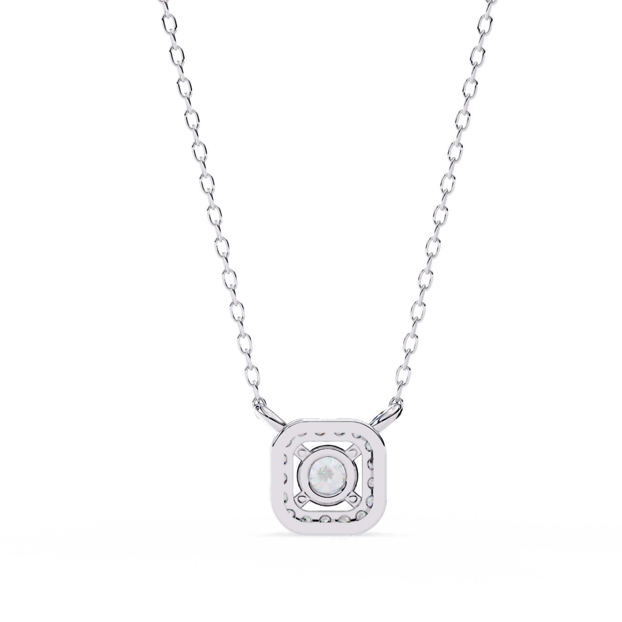 0.30 ct Timeless Halo Pendant 9k