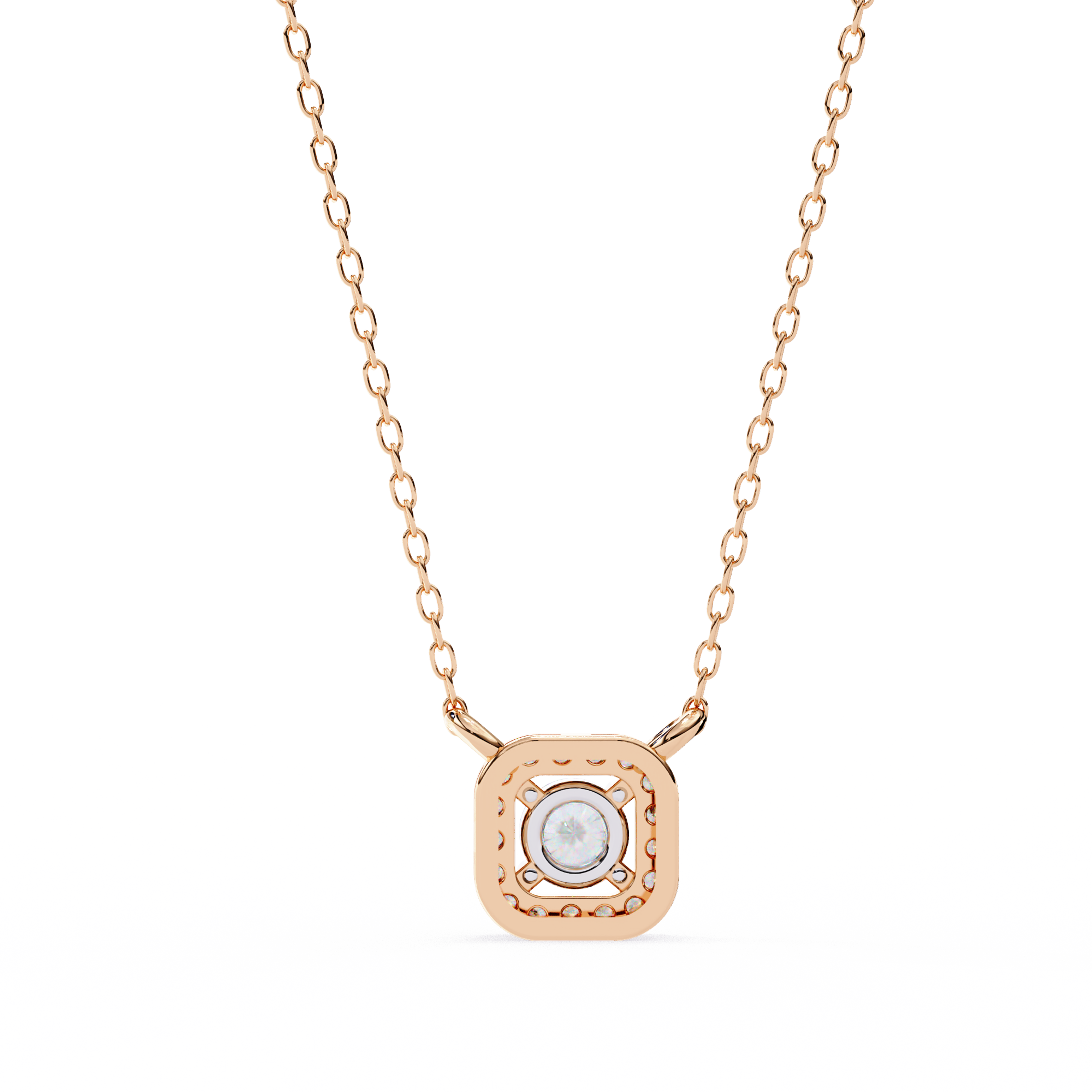 0.30 ct Timeless Halo Pendant 9k