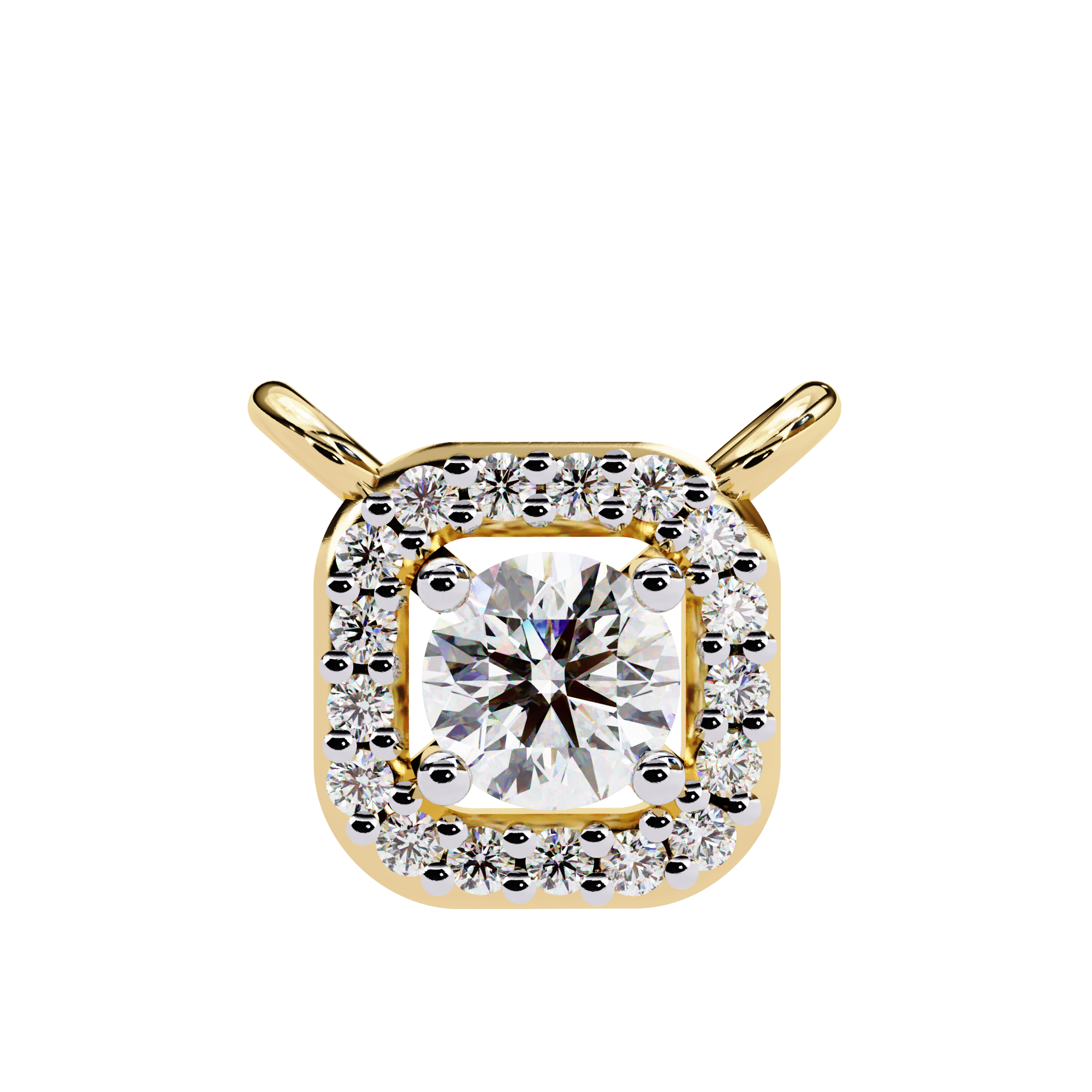 0.30 ct Timeless Halo Pendant 9k