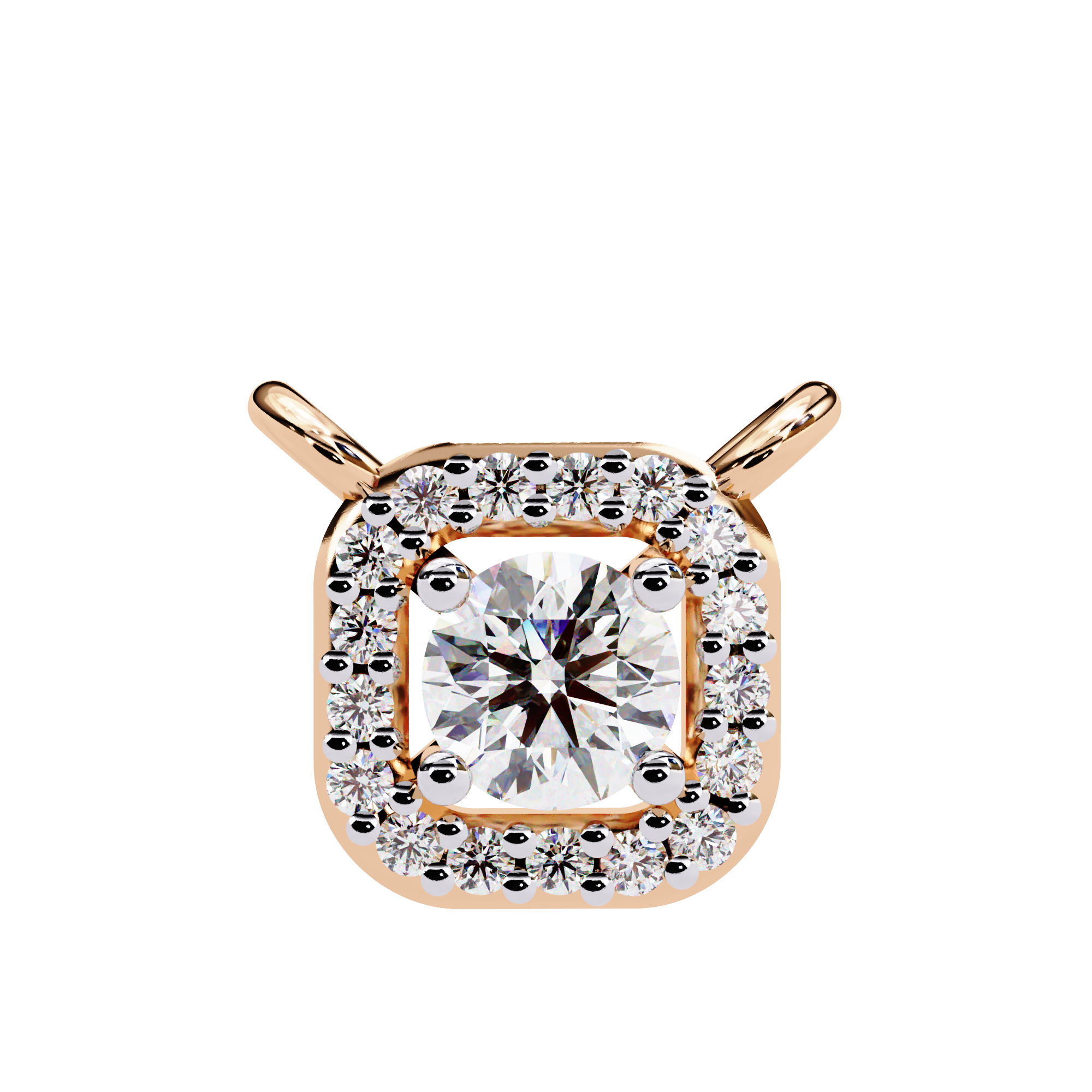 0.30 ct Timeless Halo Pendant 9k