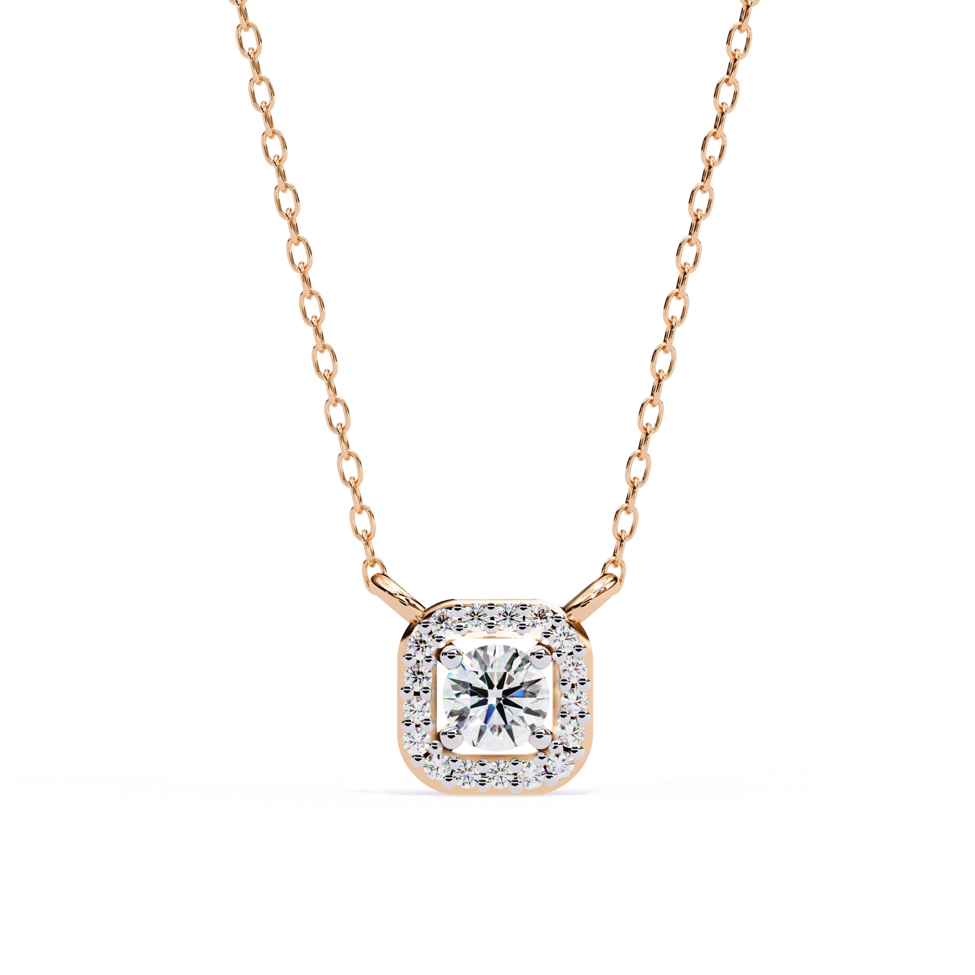 0.30 ct Timeless Halo Pendant 9k