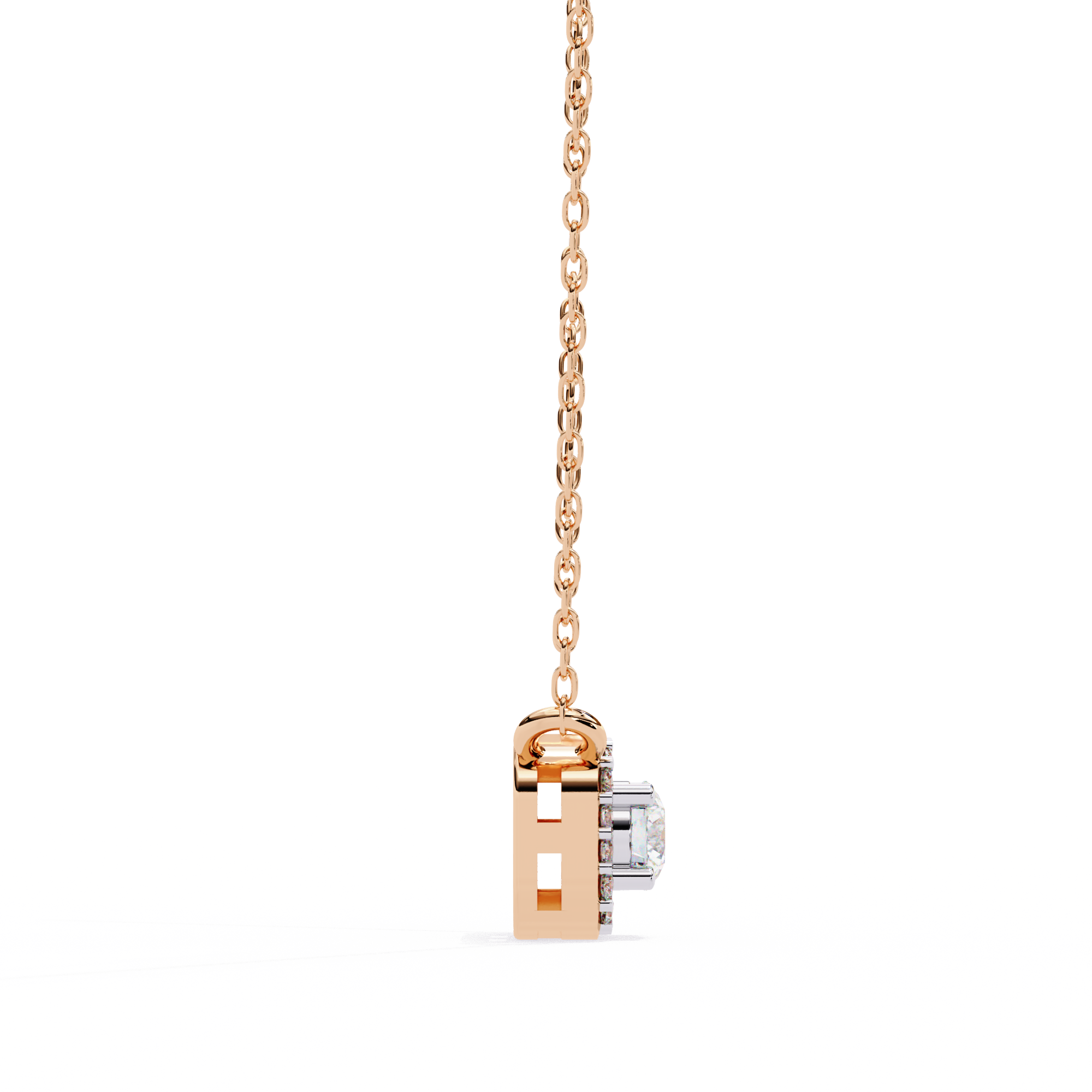 0.30 ct Timeless Halo Pendant 9k