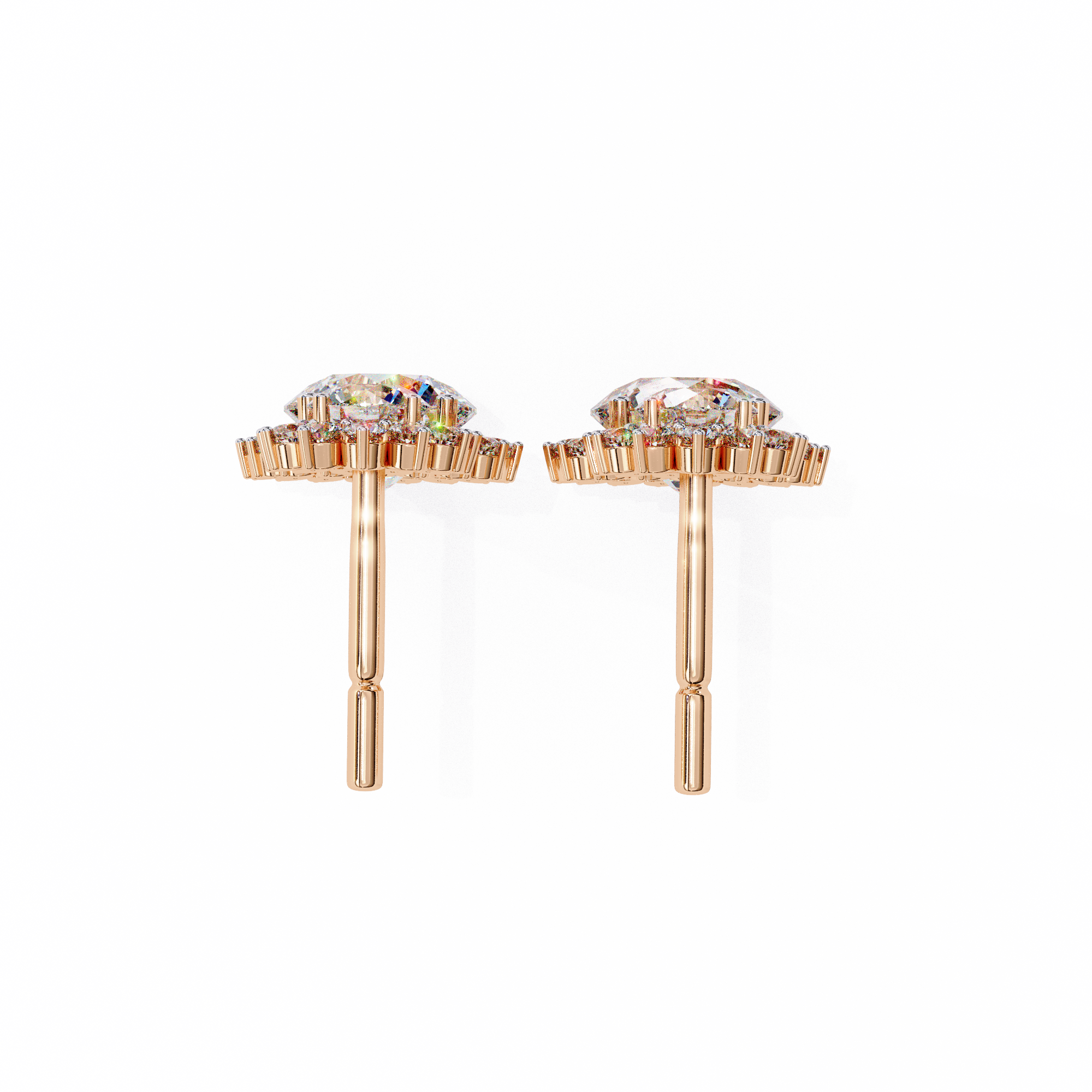 1.17 ct Timeless Arc Earrings 9k