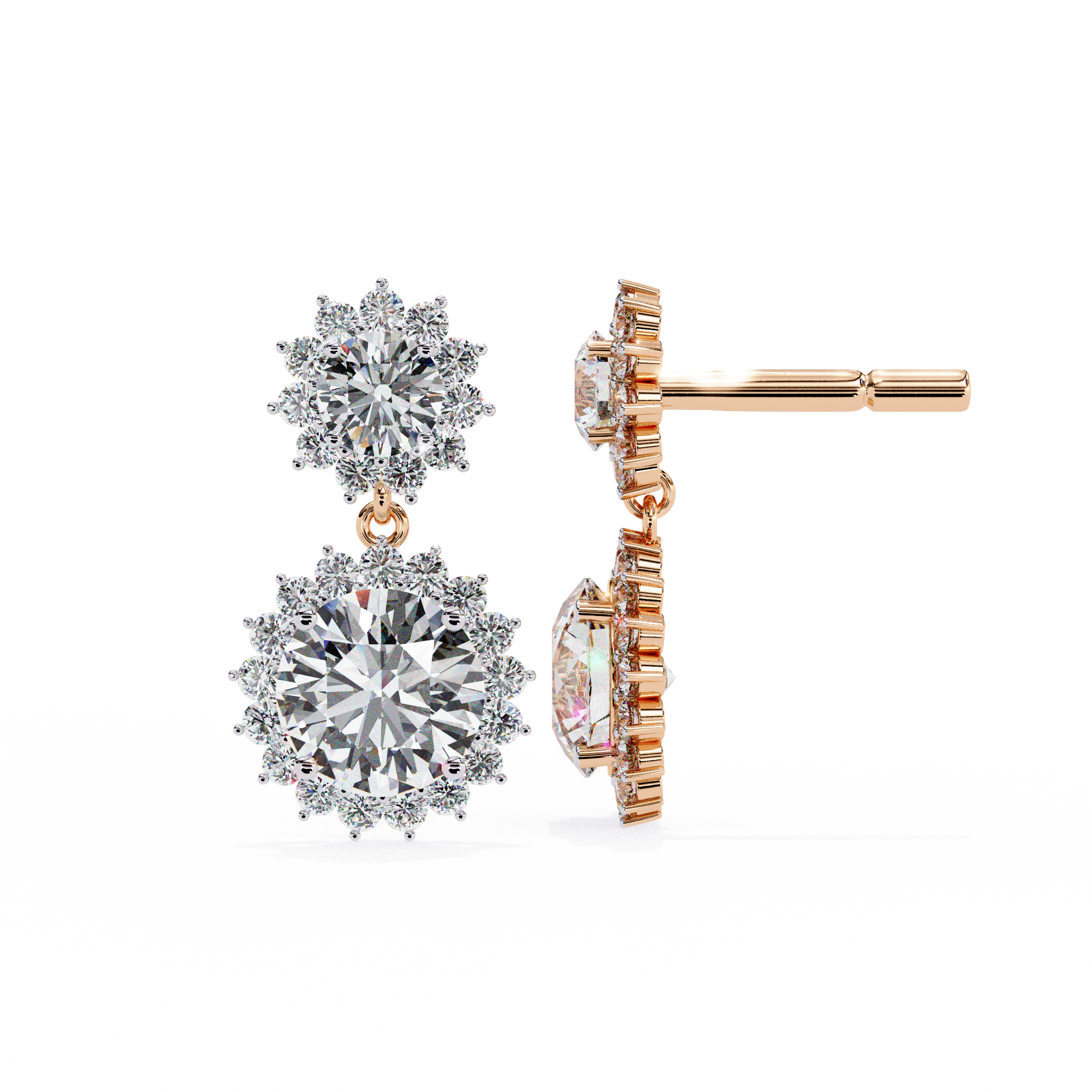 1.17 ct Timeless Arc Earrings 9k