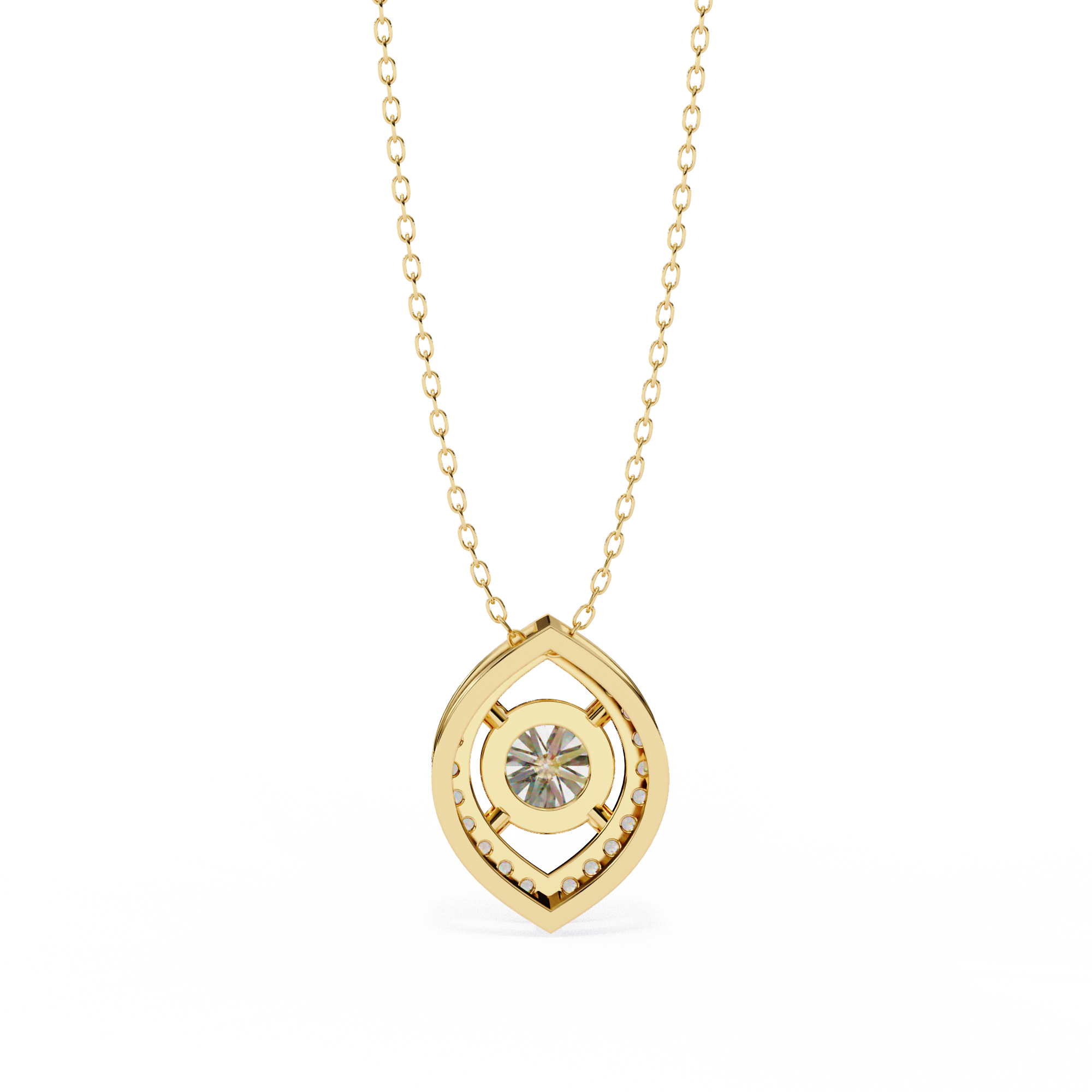 0.56 carat round pendant