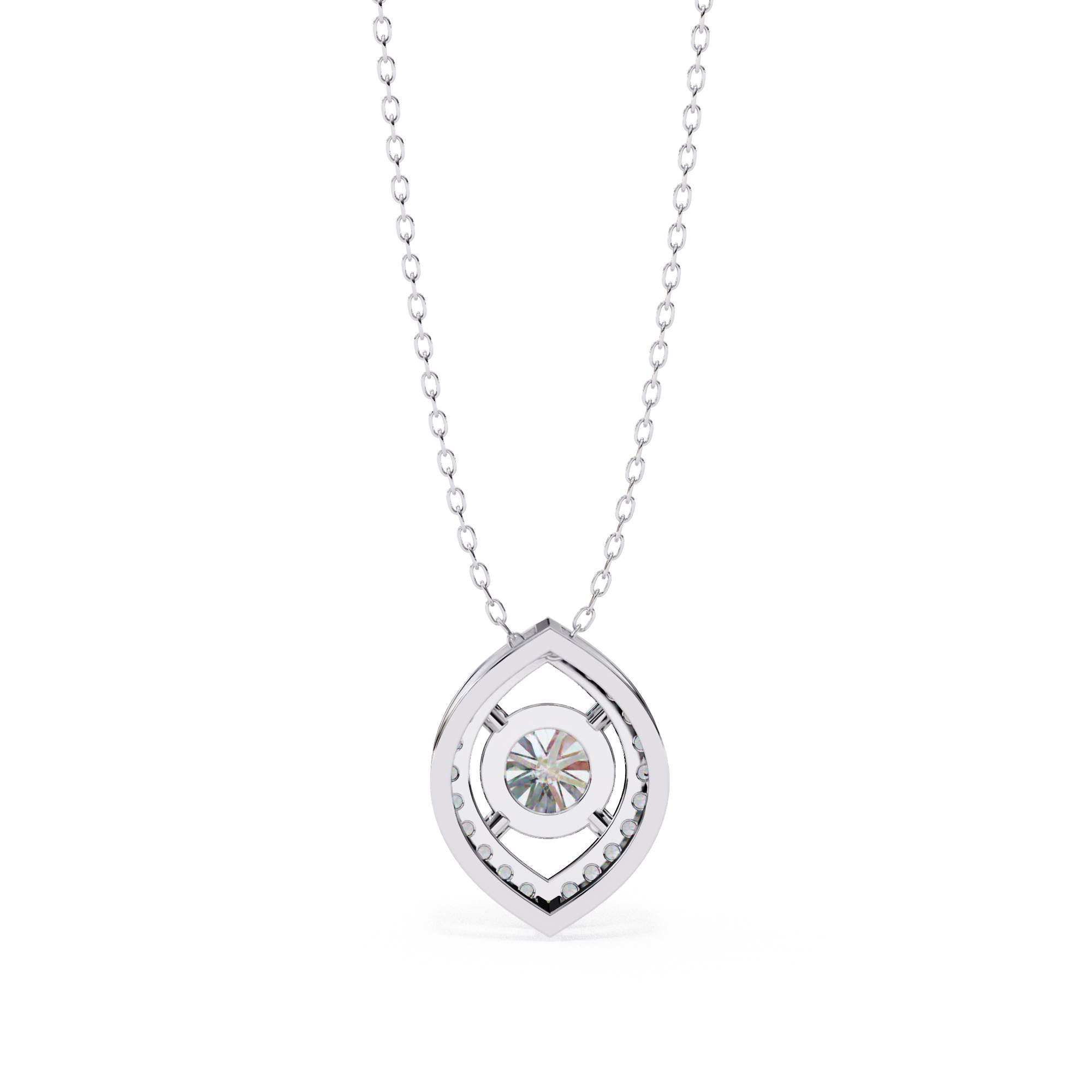 0.56 carat round pendant