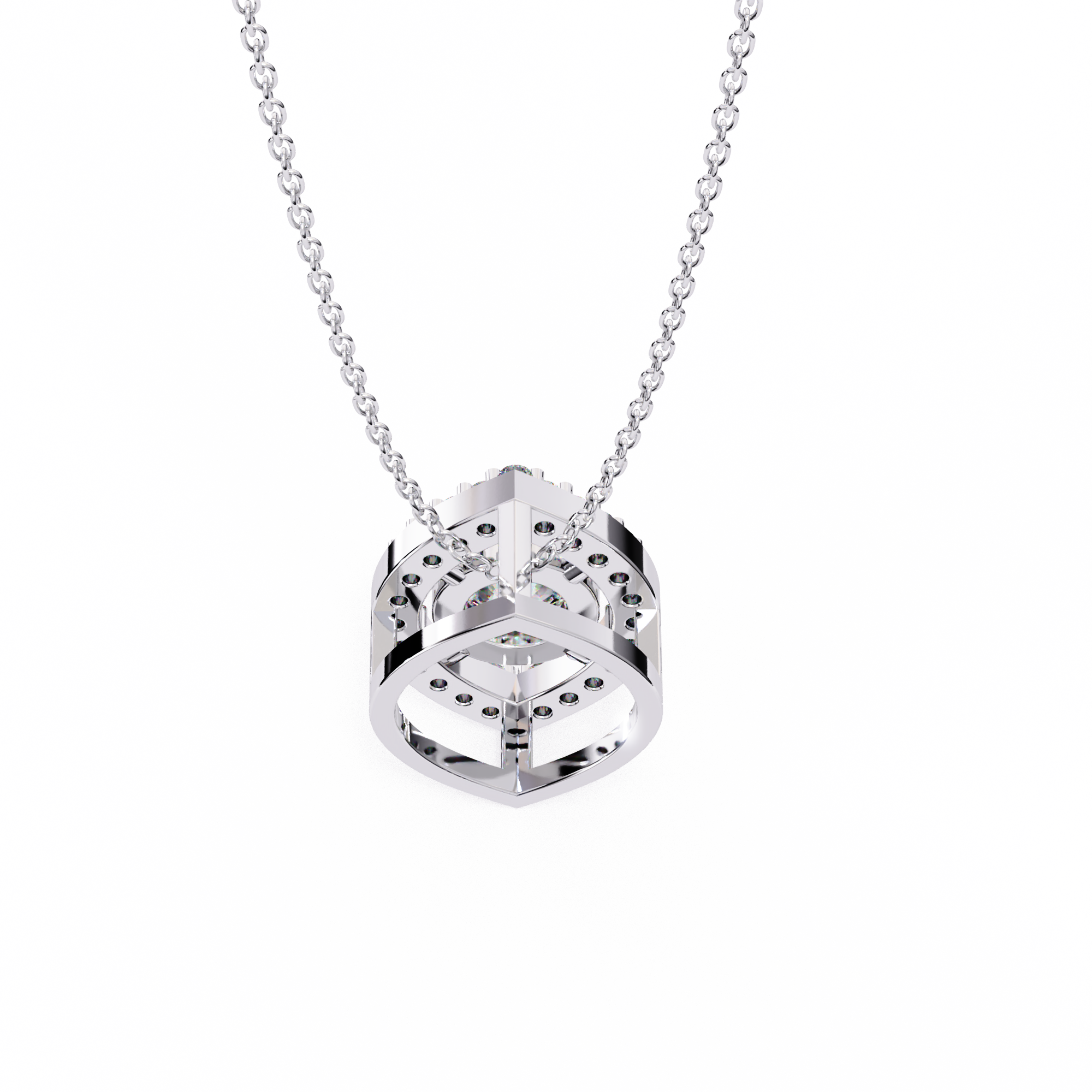 0.56 carat round pendant