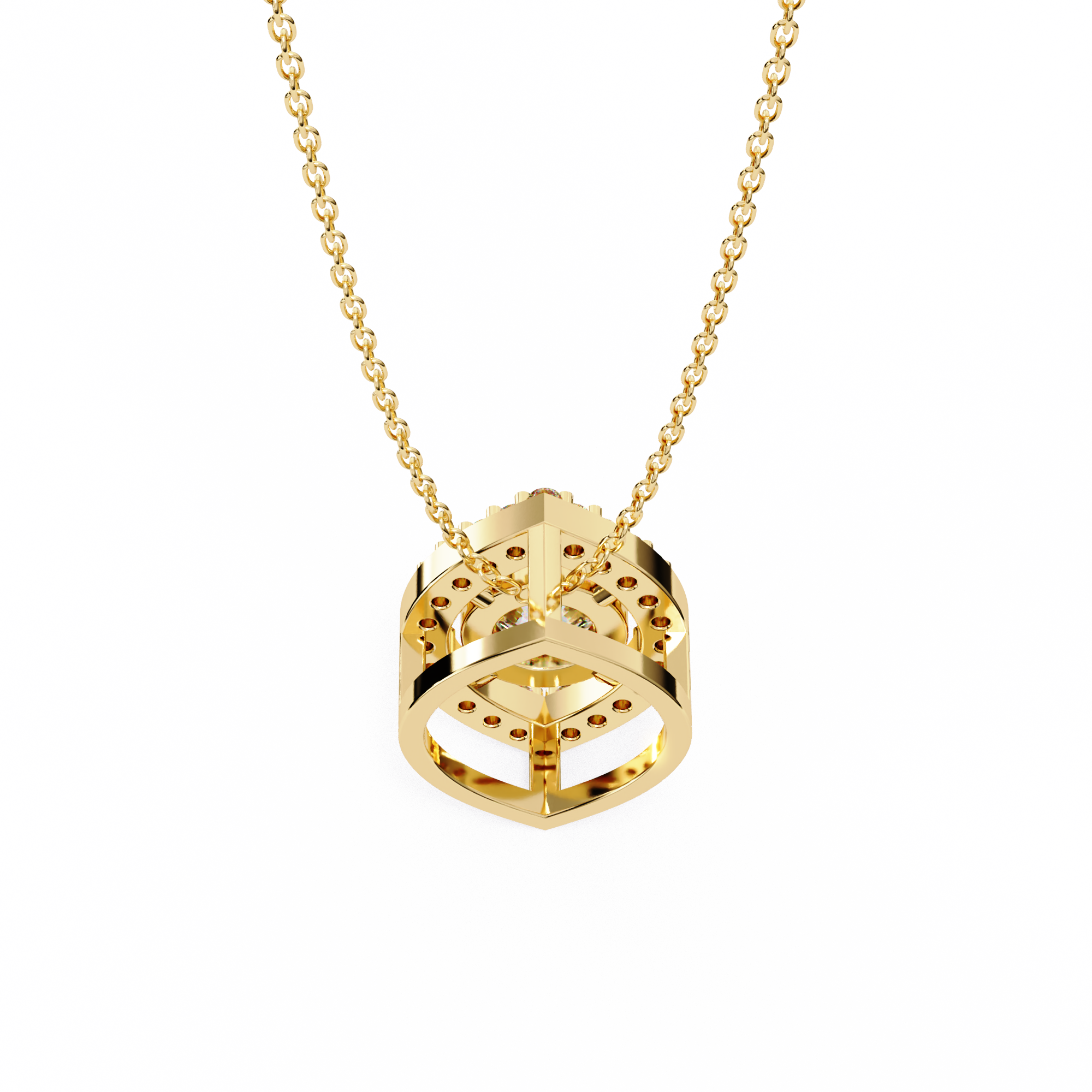 0.56 carat round pendant