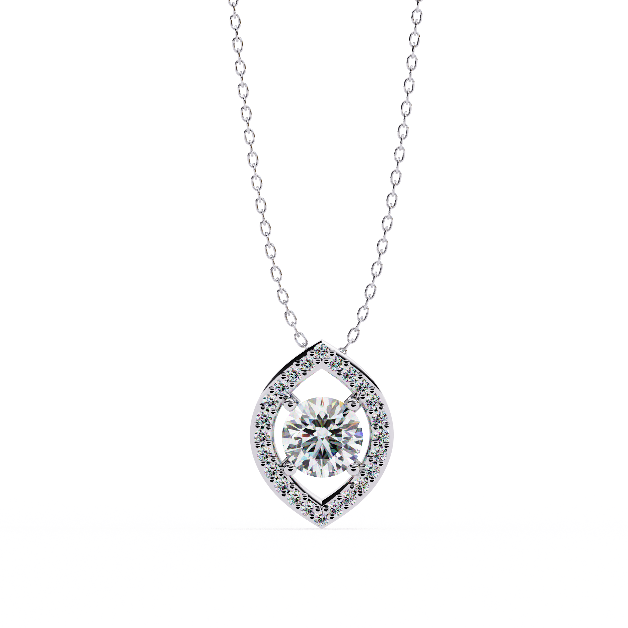 0.56 carat round pendant