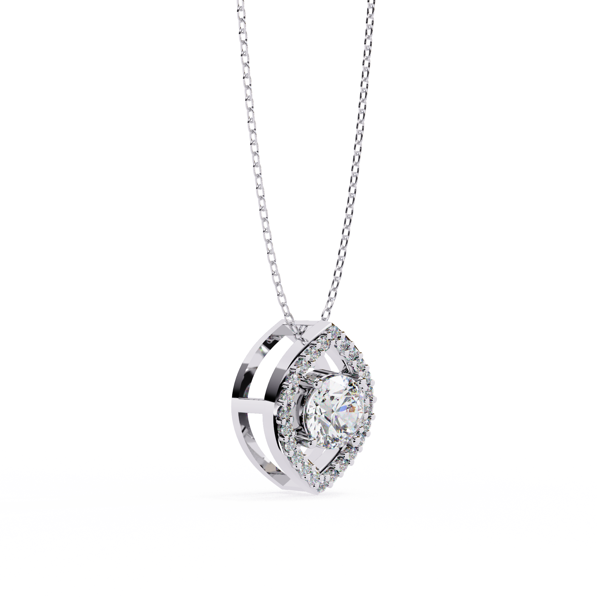 0.56 ct Luna Essence Pendant 9k
