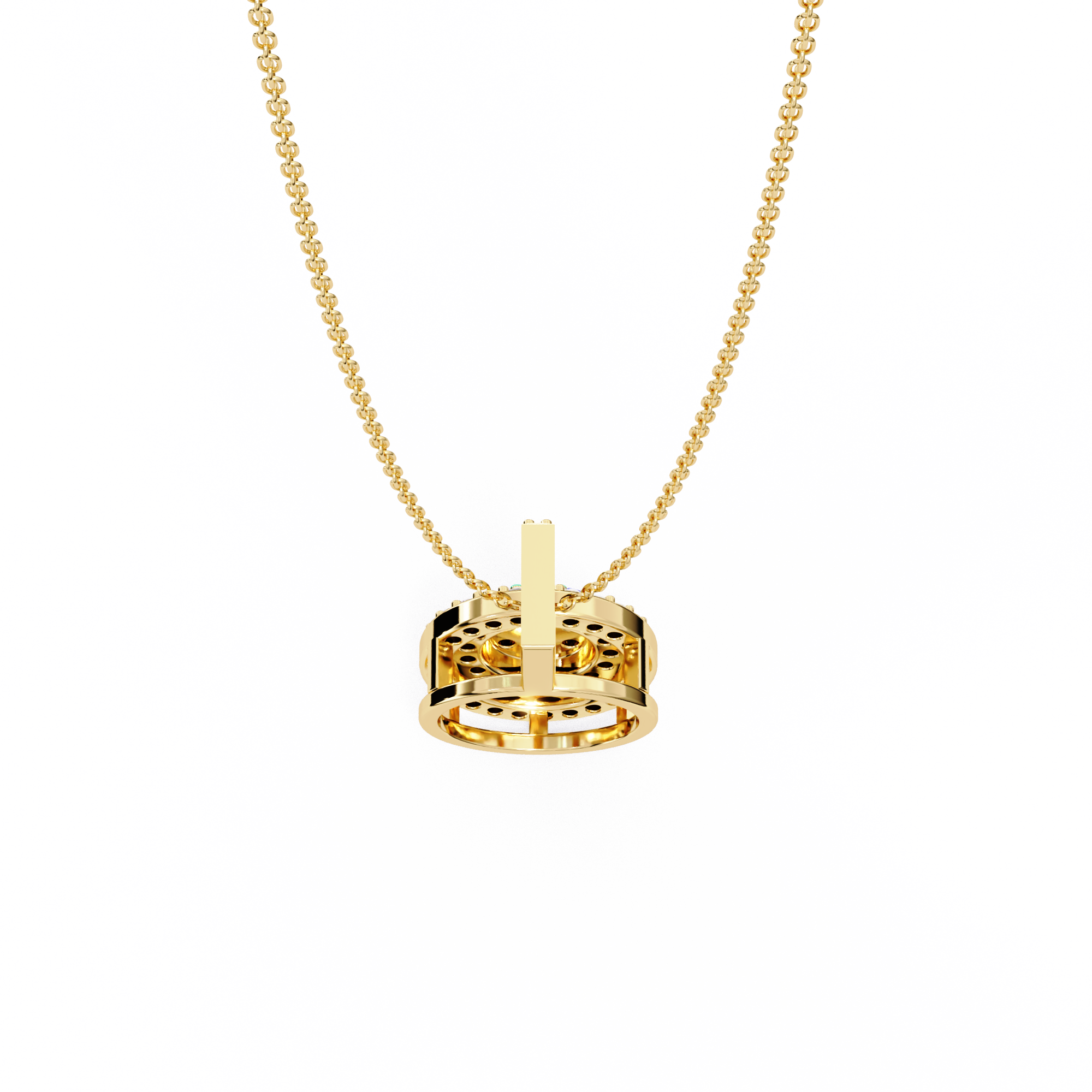 0.26 carat round pendant