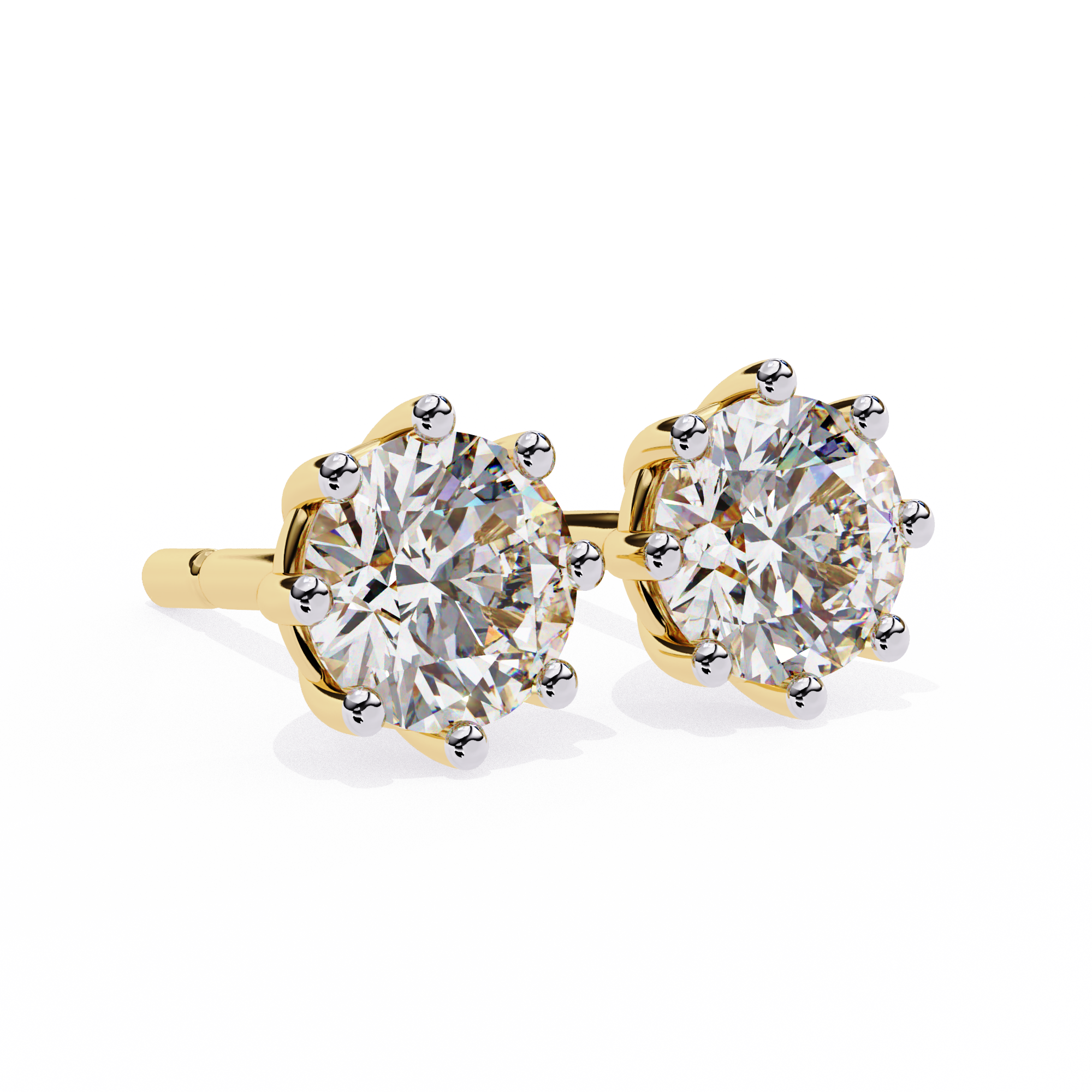 2.57 ct Brilliant Halo Earrings 9k