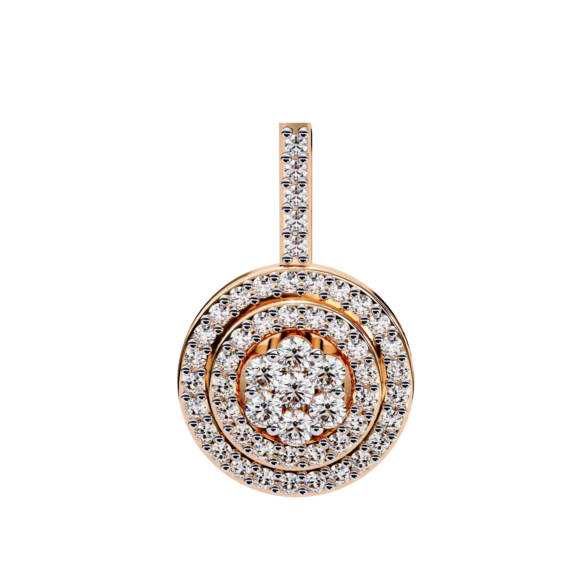 0.26 carat round pendant