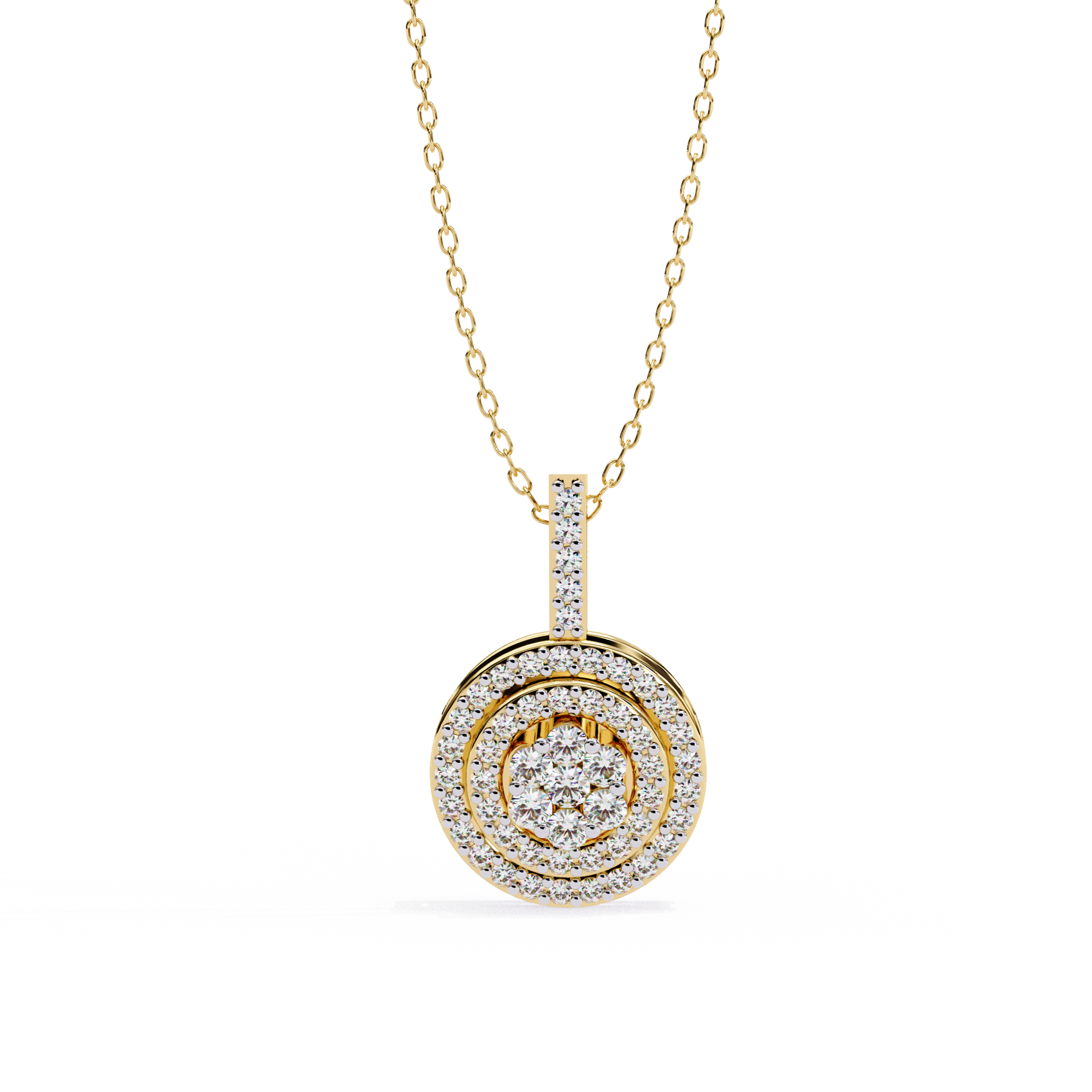 0.26 carat round pendant