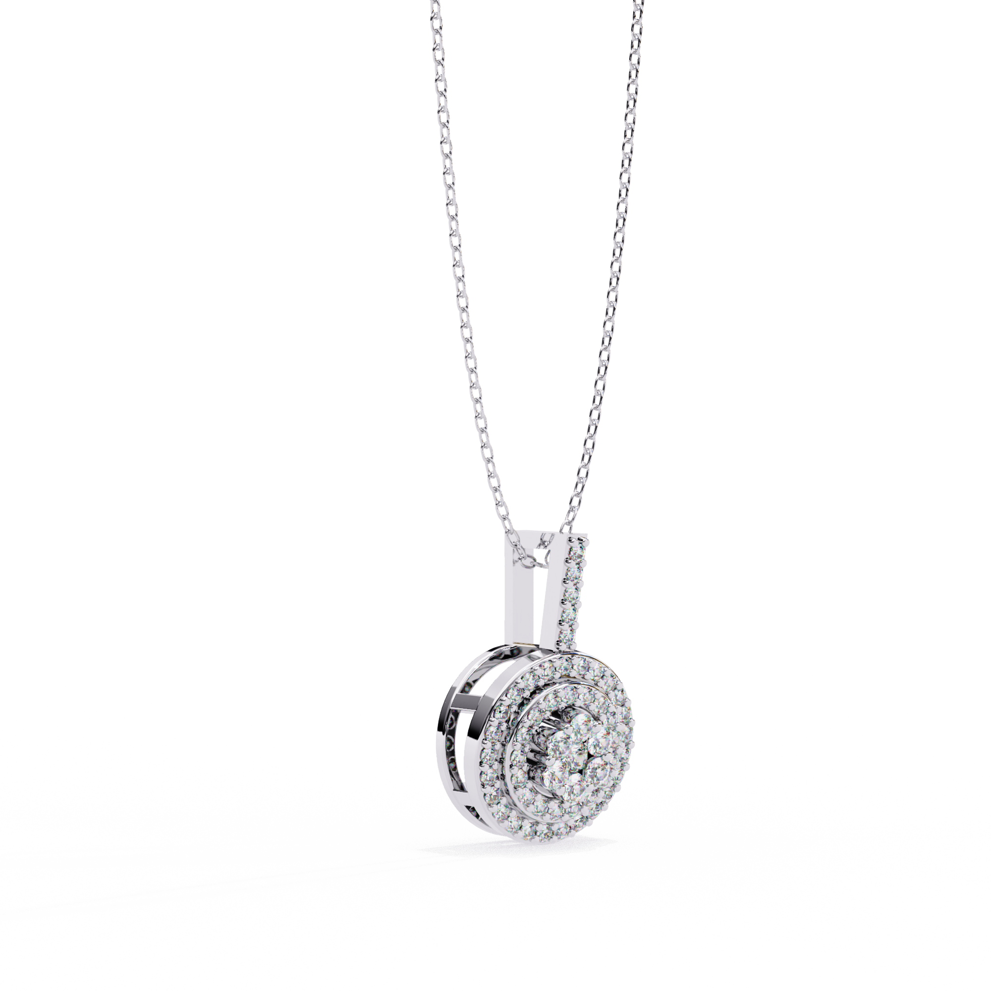 0.26 carat round pendant