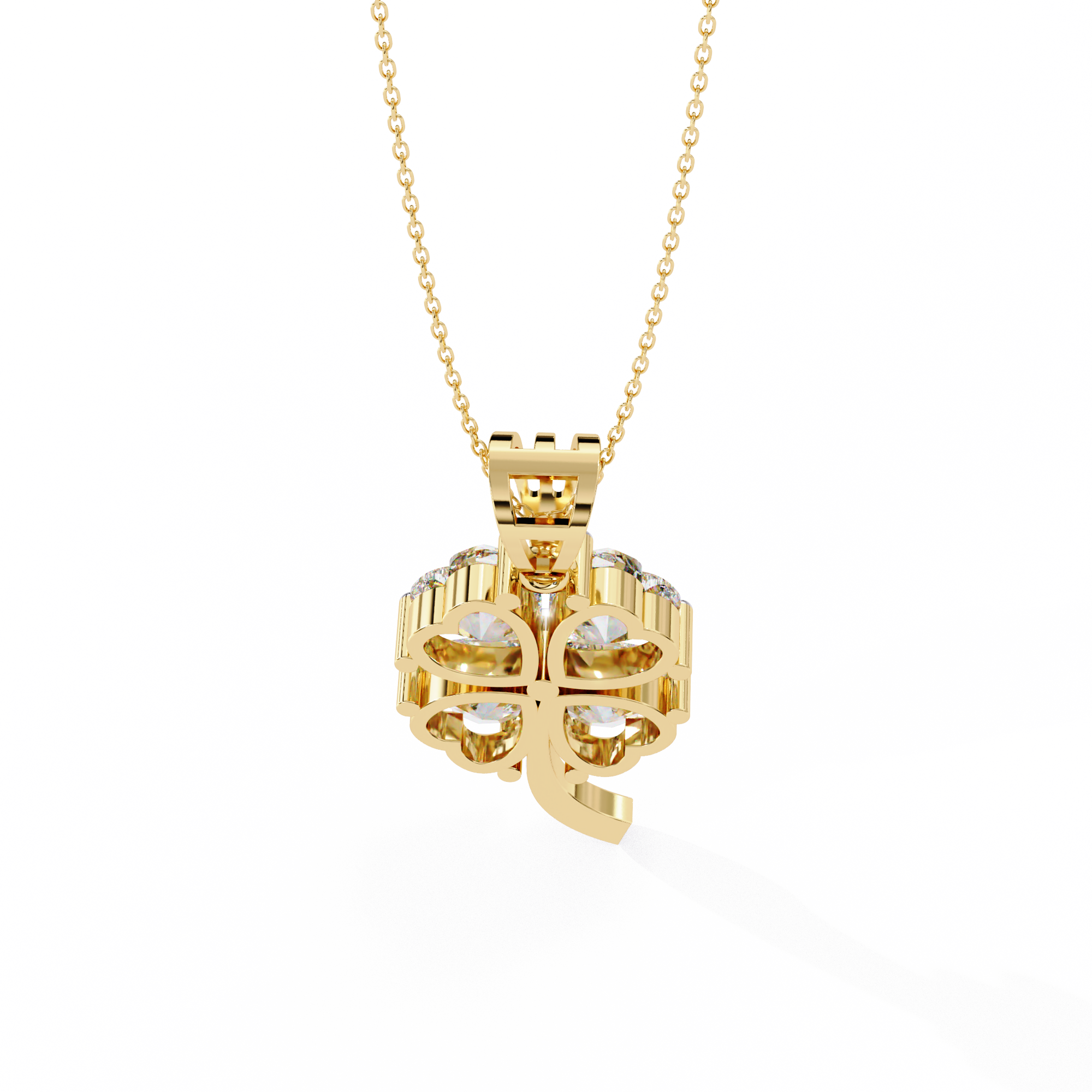0.61 ct Heart's Embrace Pendant 9k