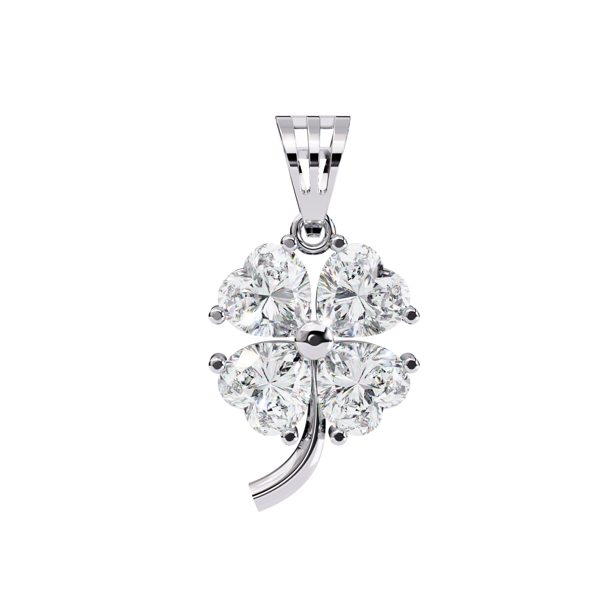 0.61 ct Heart's Embrace Pendant 9k