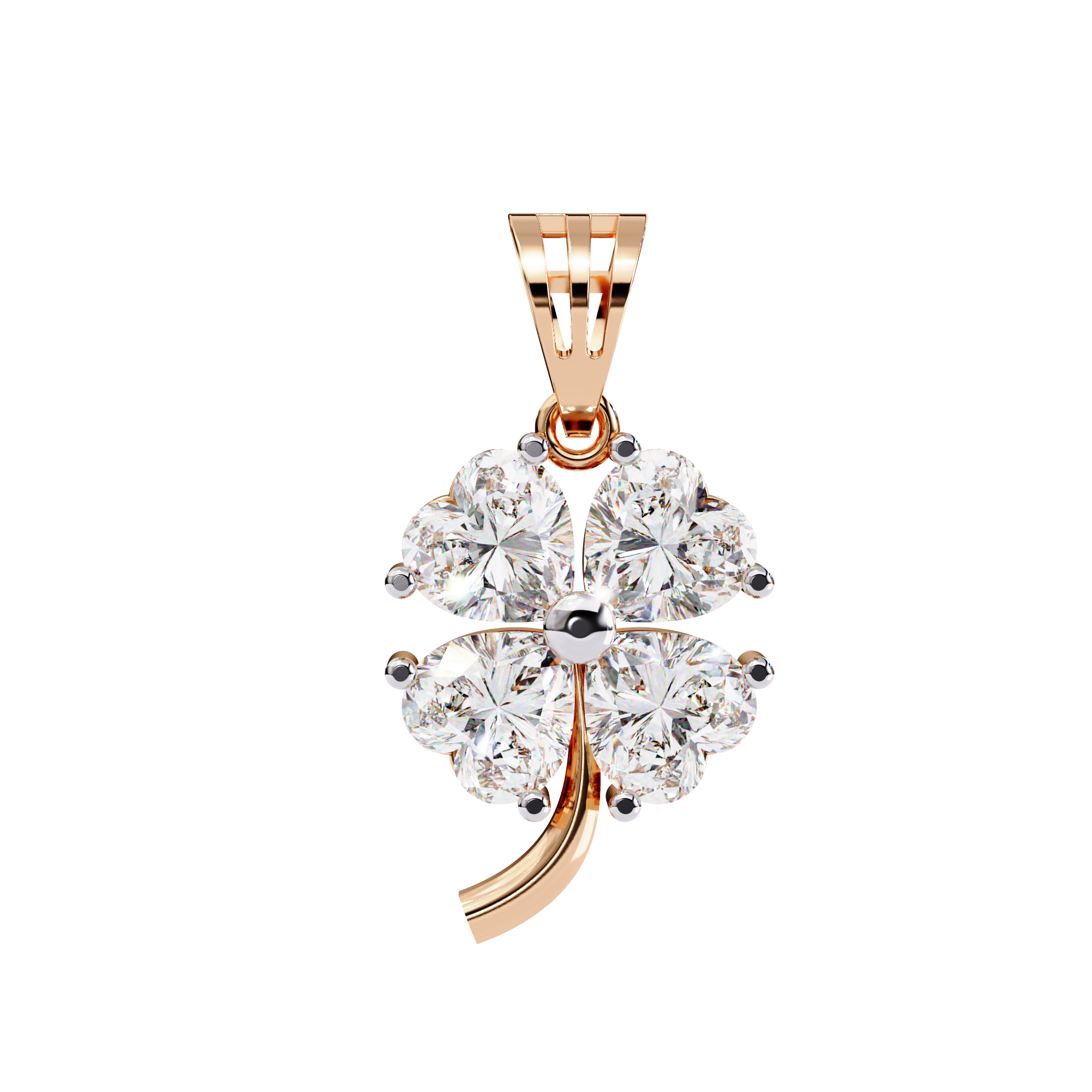 0.61 ct Heart's Embrace Pendant 9k