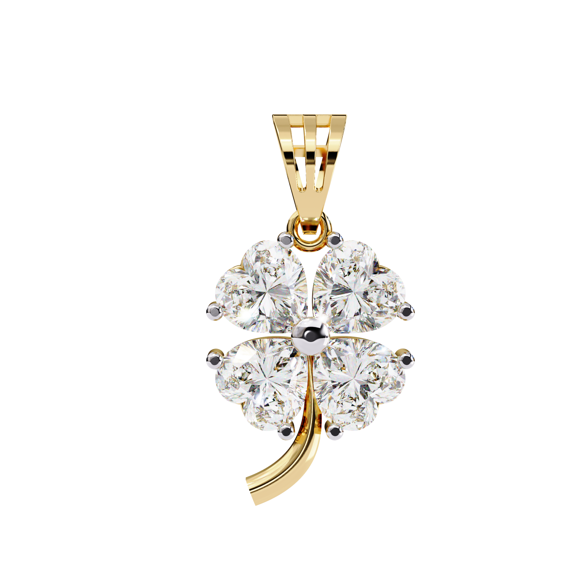 0.61 ct Heart's Embrace Pendant 9k