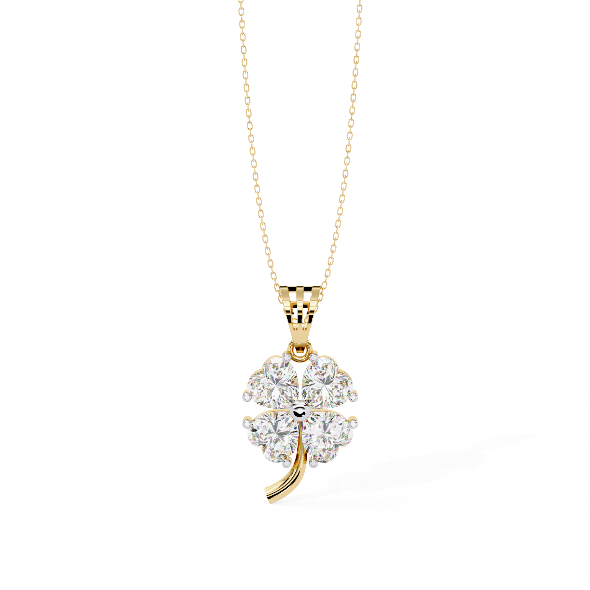 0.61 ct Heart's Embrace Pendant 9k