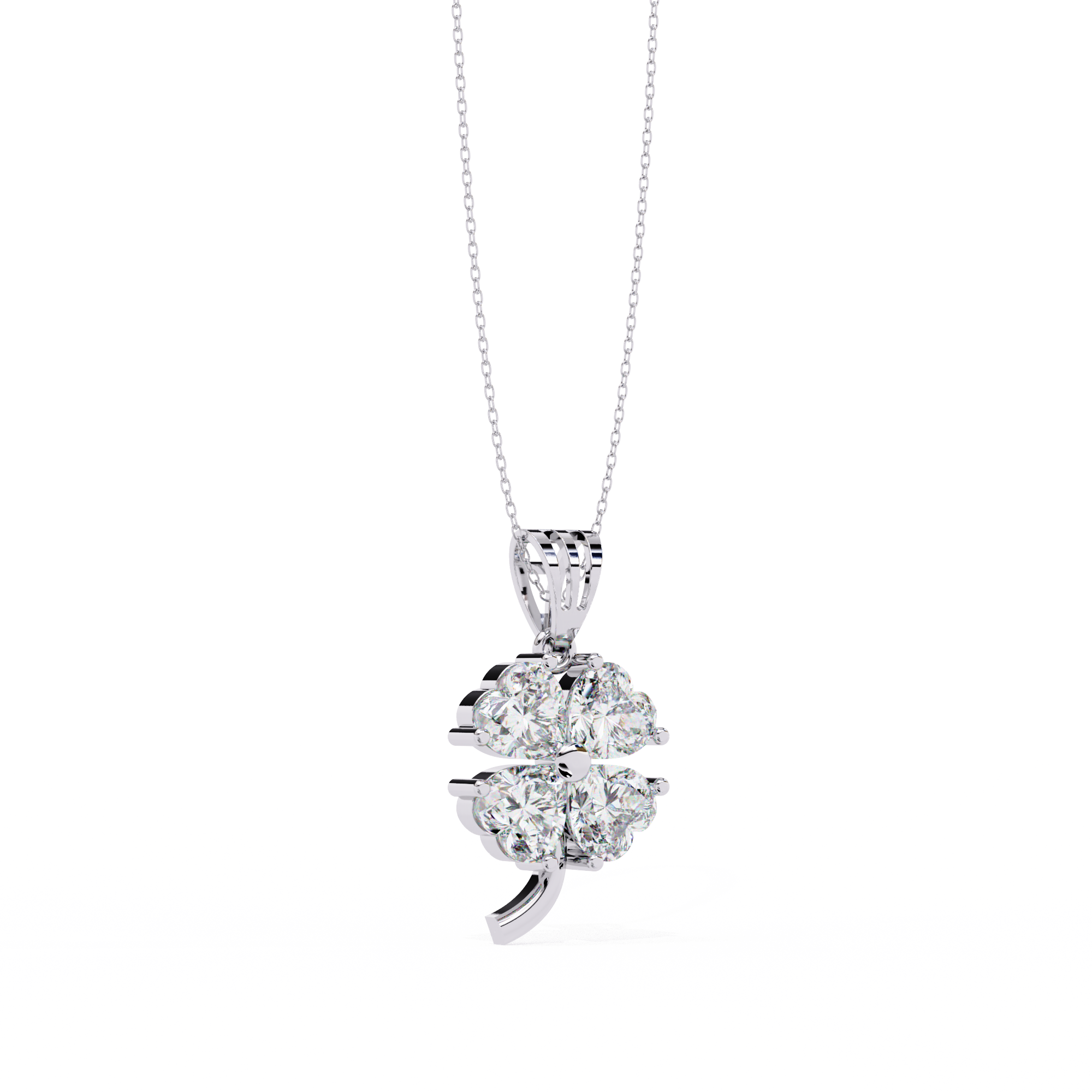0.61 ct Heart's Embrace Pendant 9k