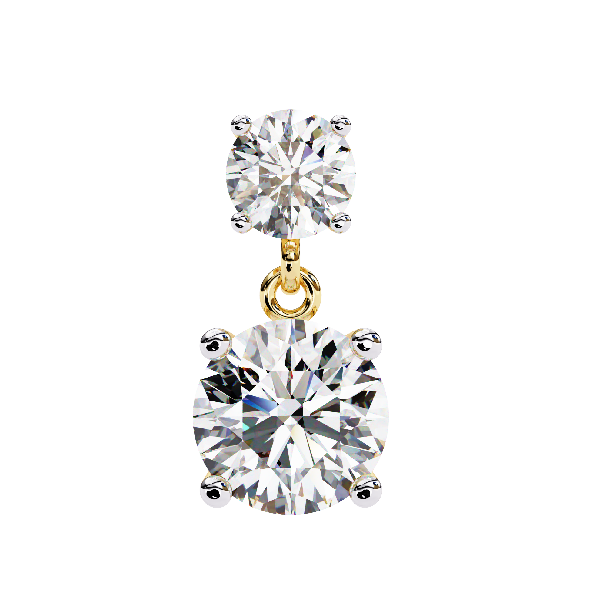 3.73 ct Galactic Majesty Earrings 9k