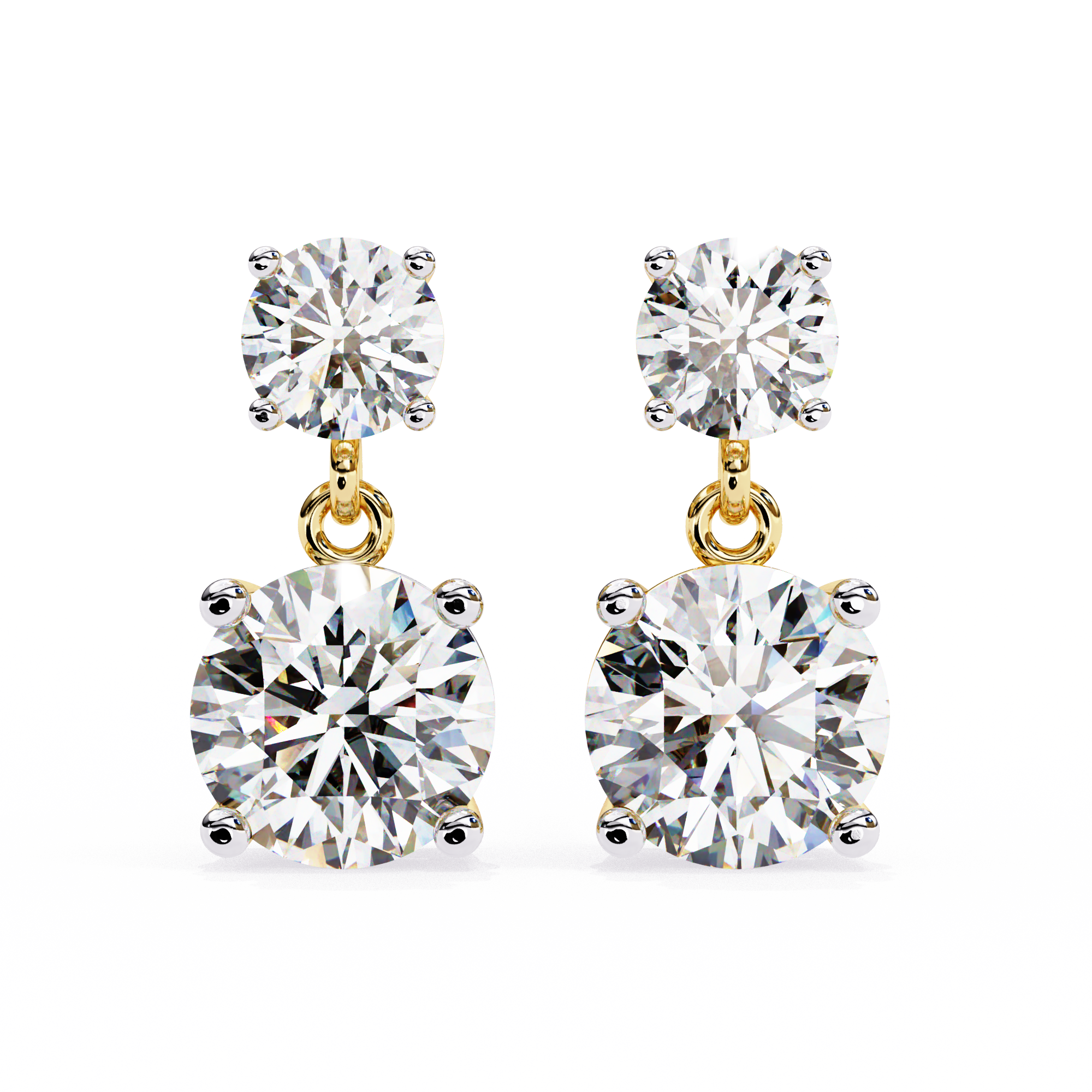 3.73 ct Galactic Majesty Earrings 9k