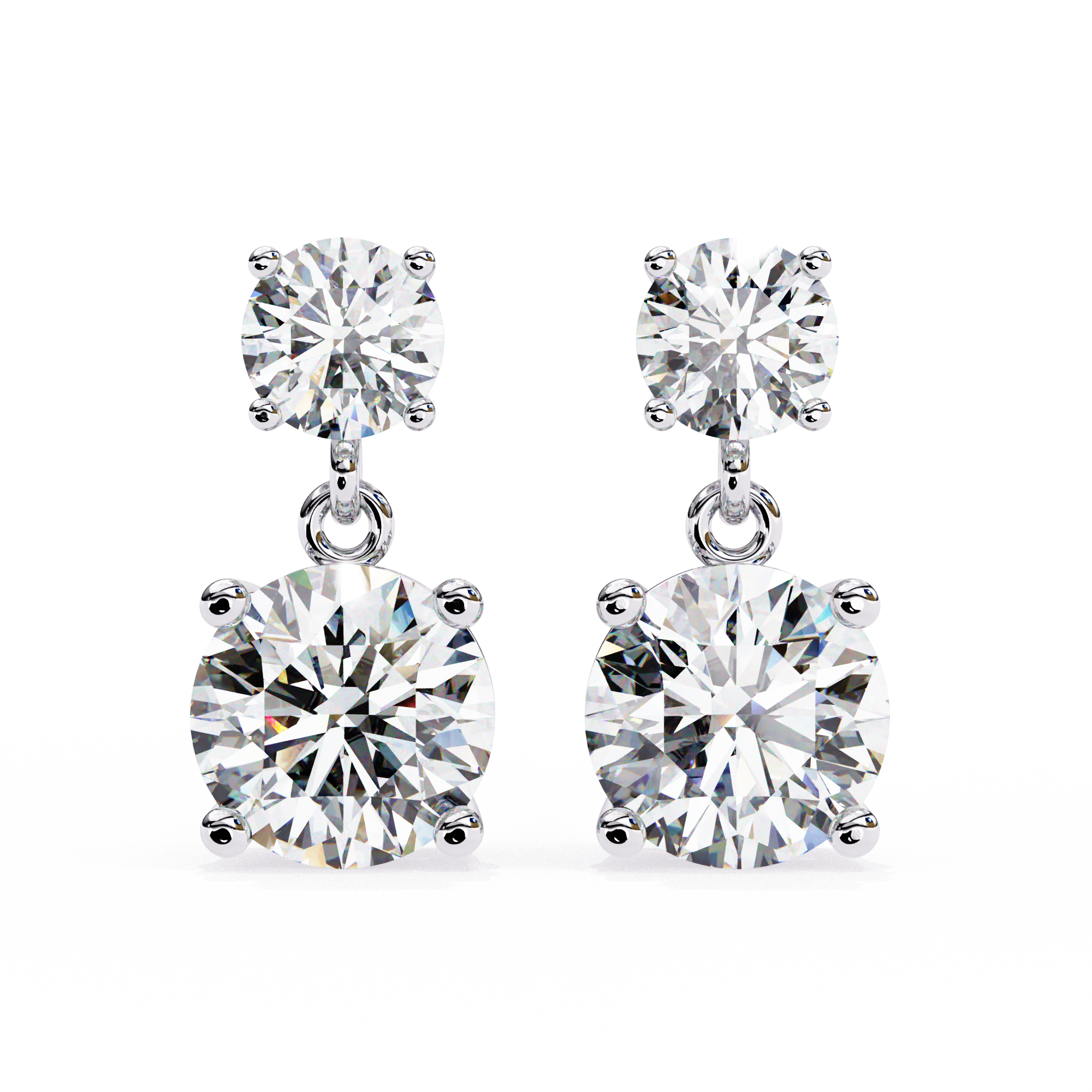 3.73 ct Galactic Majesty Earrings 9k