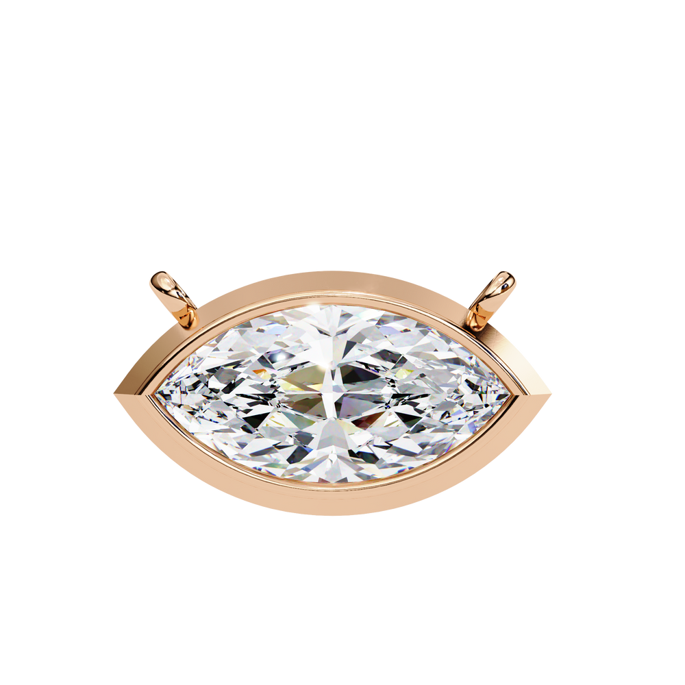 0.68 ct Radiant Eyedrop Pendant